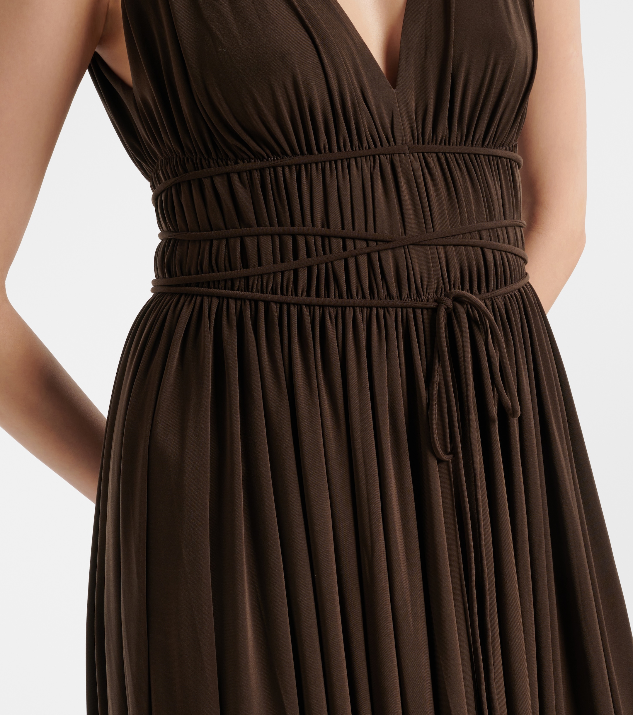 Norma Kamali - Goddess pleated jersey maxi dress | Plush Norma Kamali - Goddess pleated jersey maxi dress | Plush