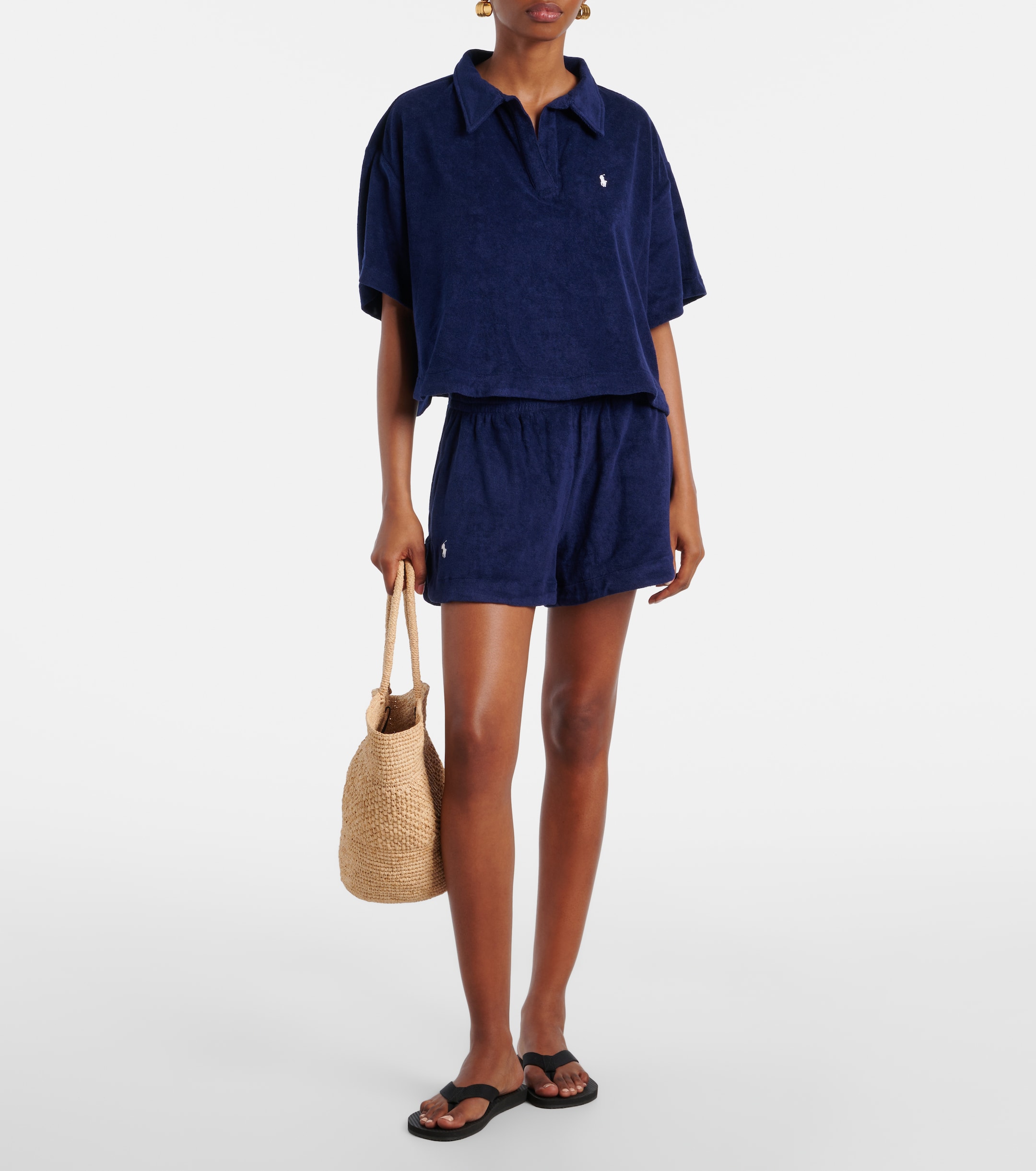 Polo Ralph Lauren Polo Ralph Lauren Set of cotton polo shirt and Bermuda shorts