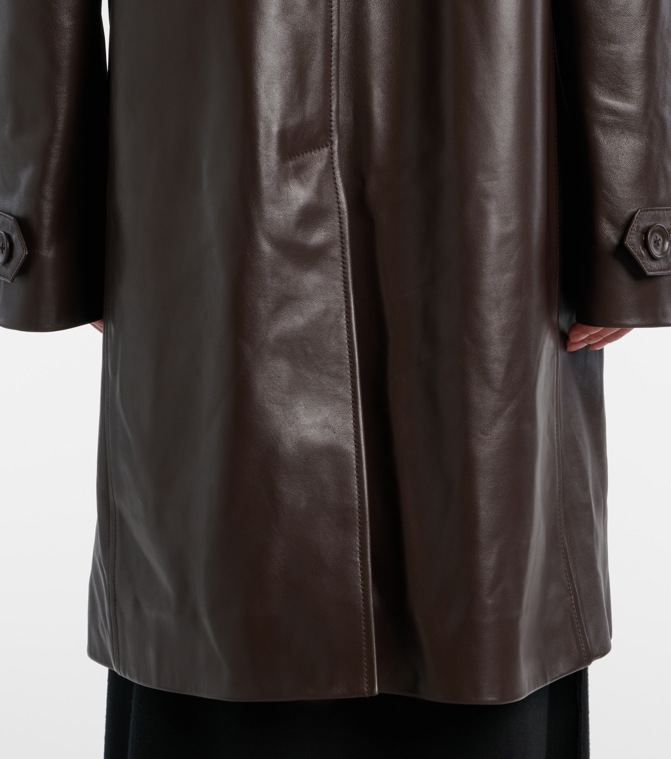 The Row Gracia leather jacket thumbnail