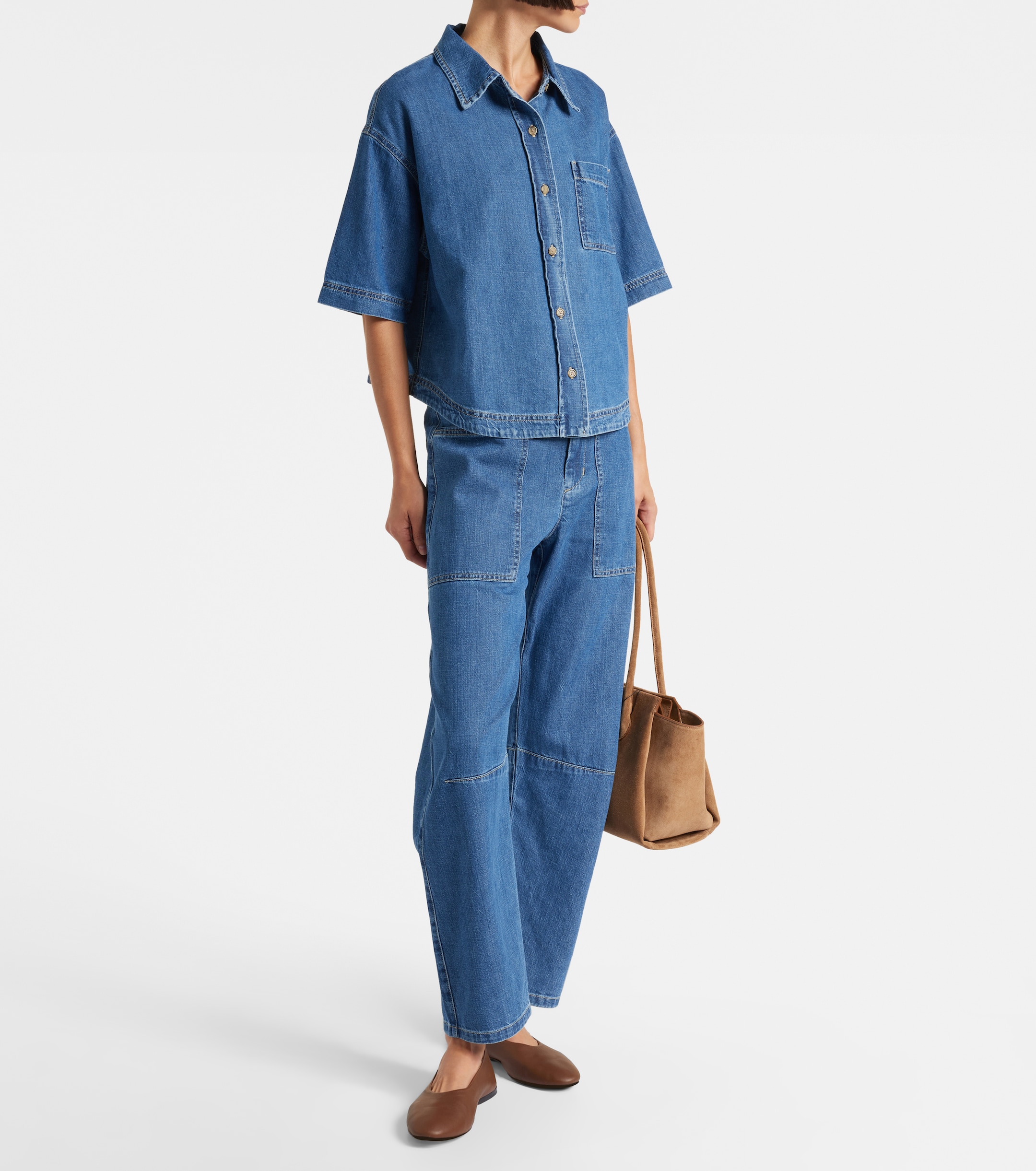 Velvet Farah high-rise tapered jeans
