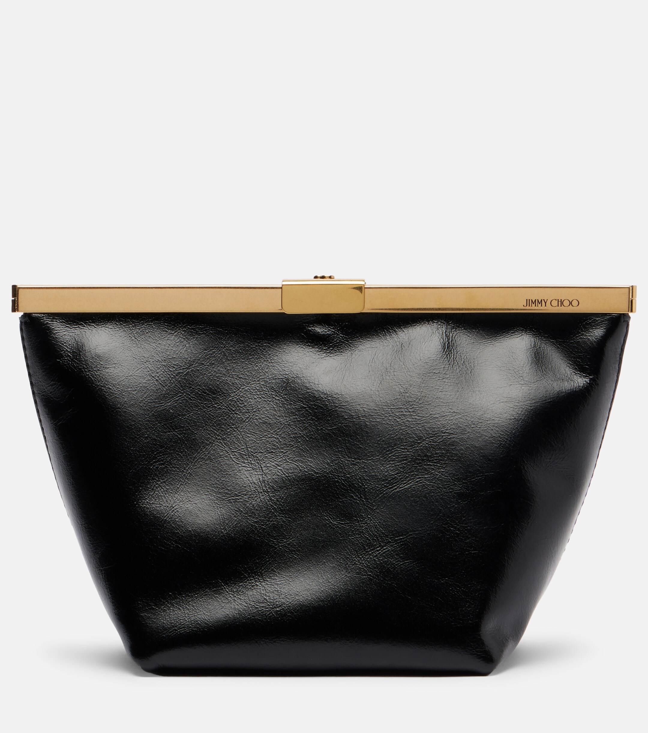 JIMMY CHOO Ganache Small leather clutch