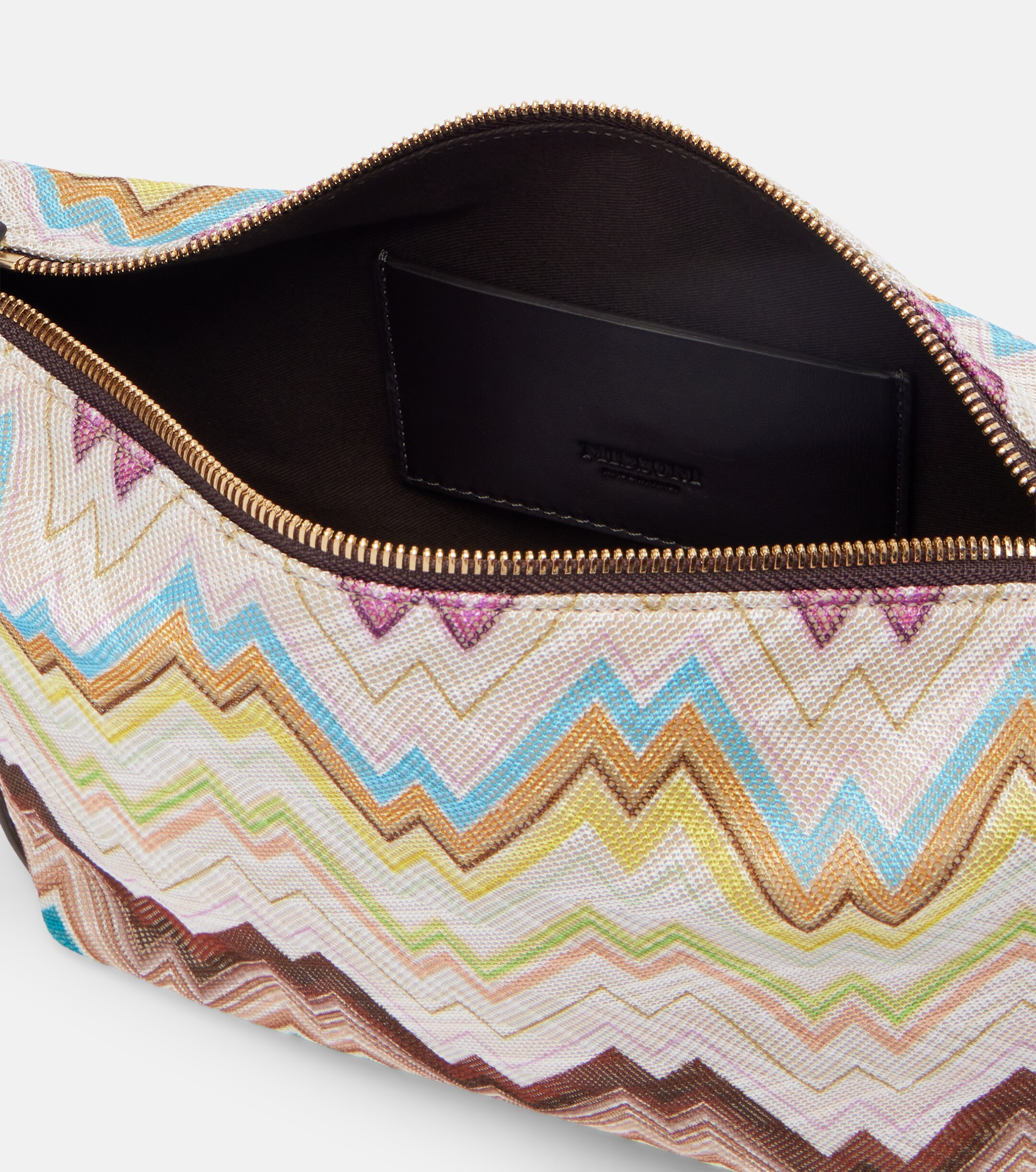 Missoni Soft Zigzag leather-trimmed shoulder bag