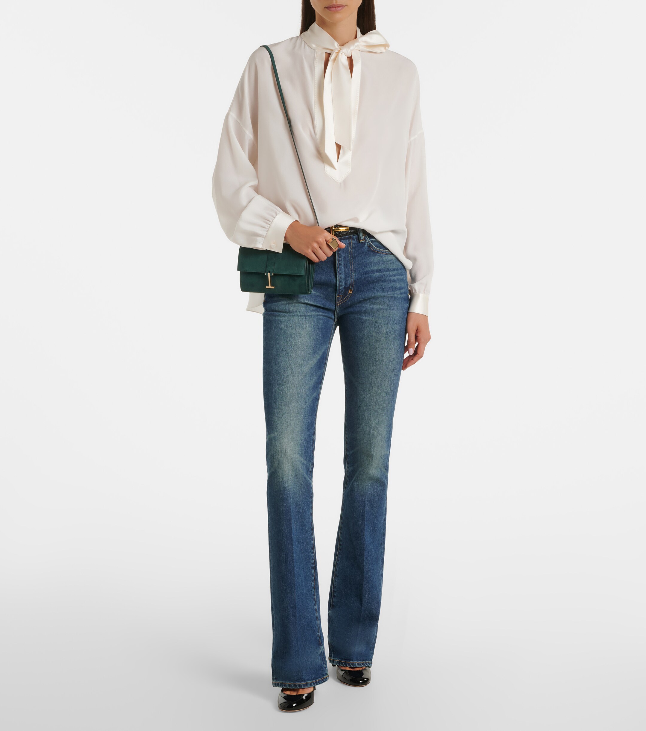 Tom Ford Kara Mini suede crossbody bag