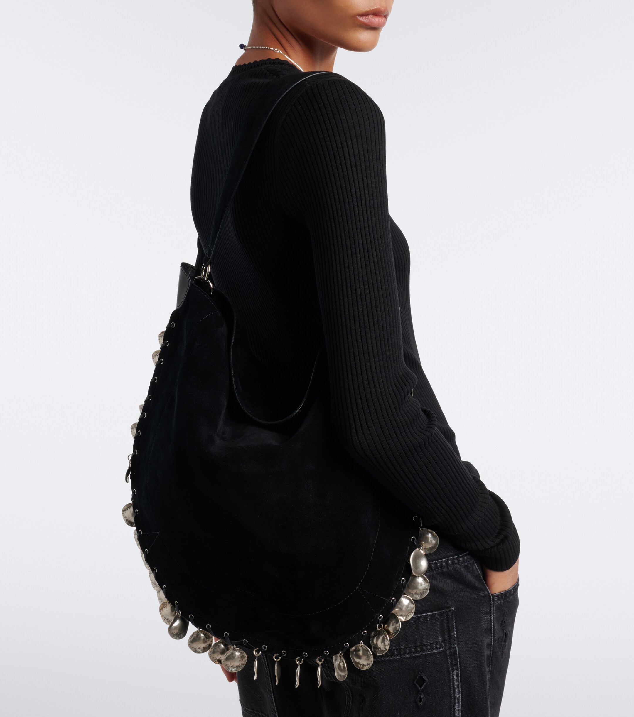 Isabel Marant Oskan Soft Medium suede shoulder bag