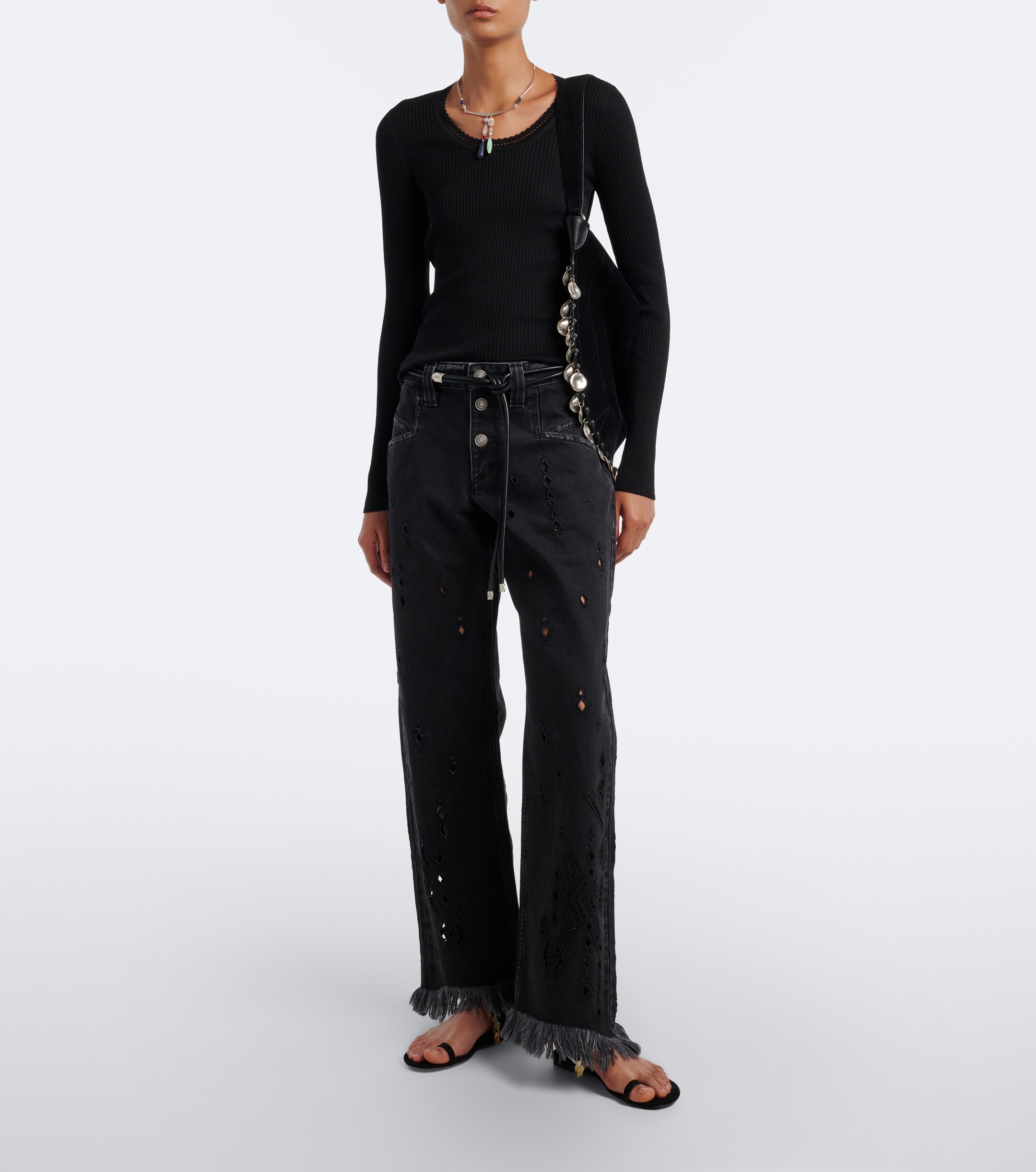 Isabel Marant Oskan Soft Medium suede shoulder bag