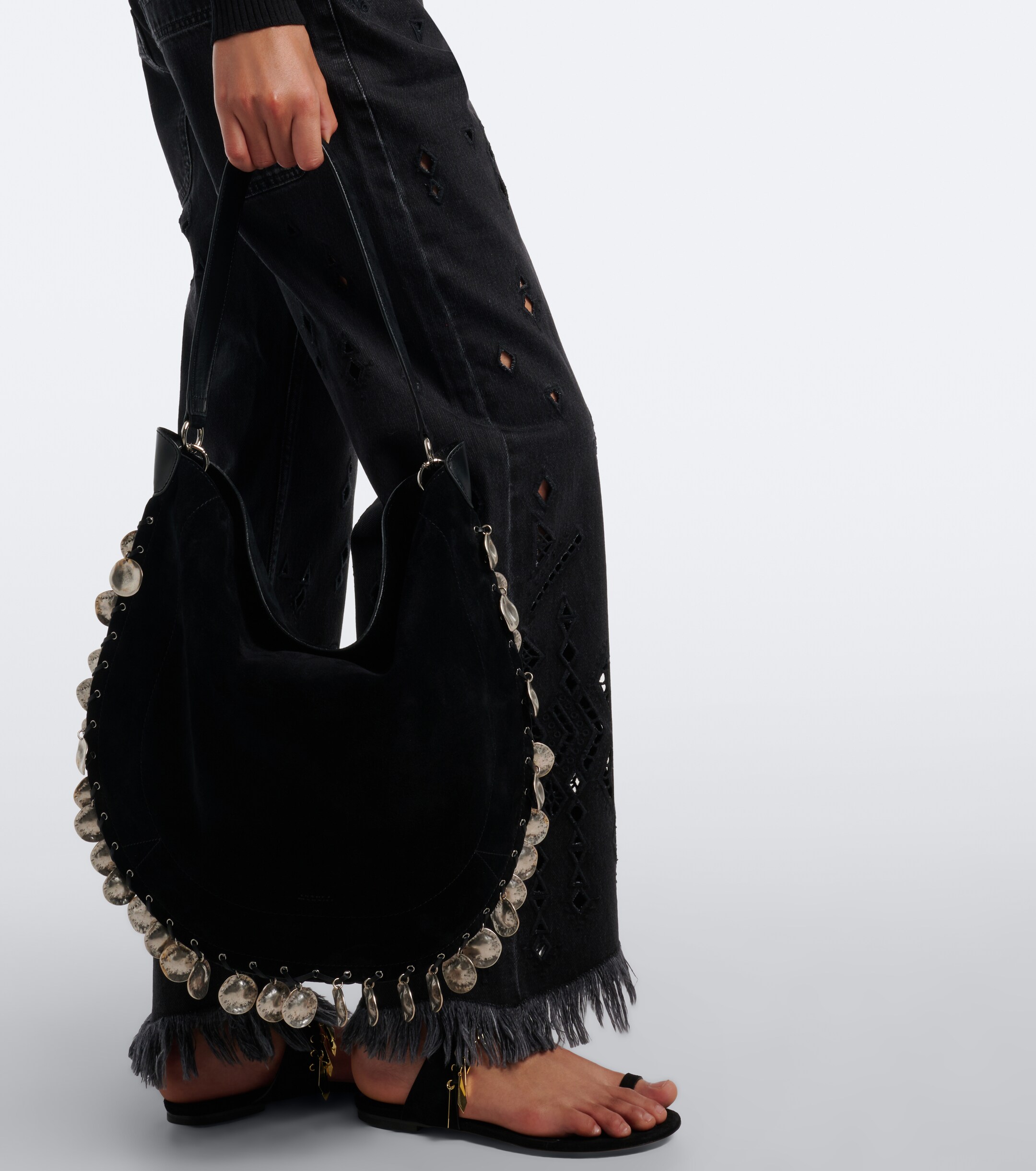 Isabel Marant Oskan Soft Medium suede shoulder bag