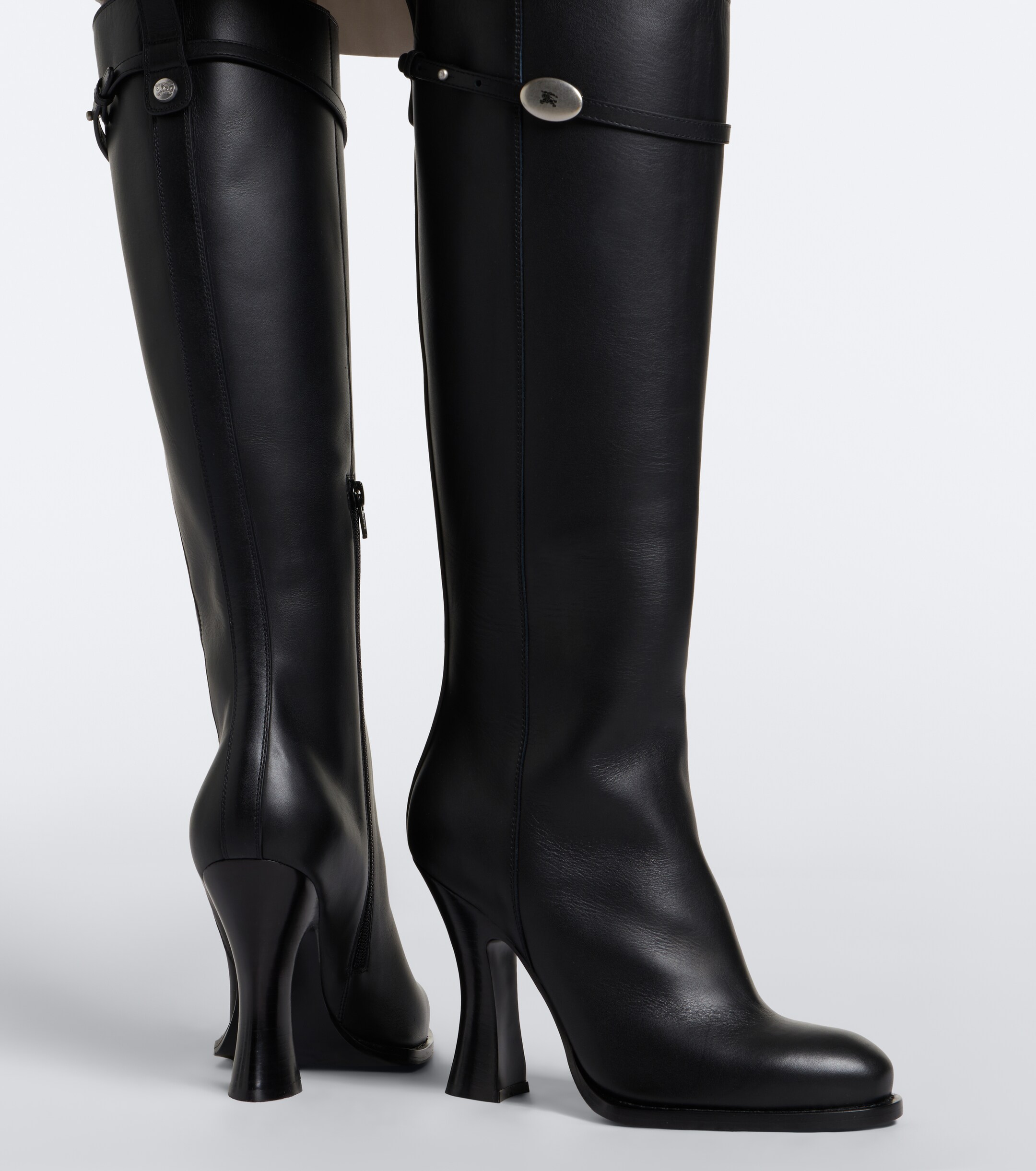 Burberry Burberry EKD leather knee-high boots