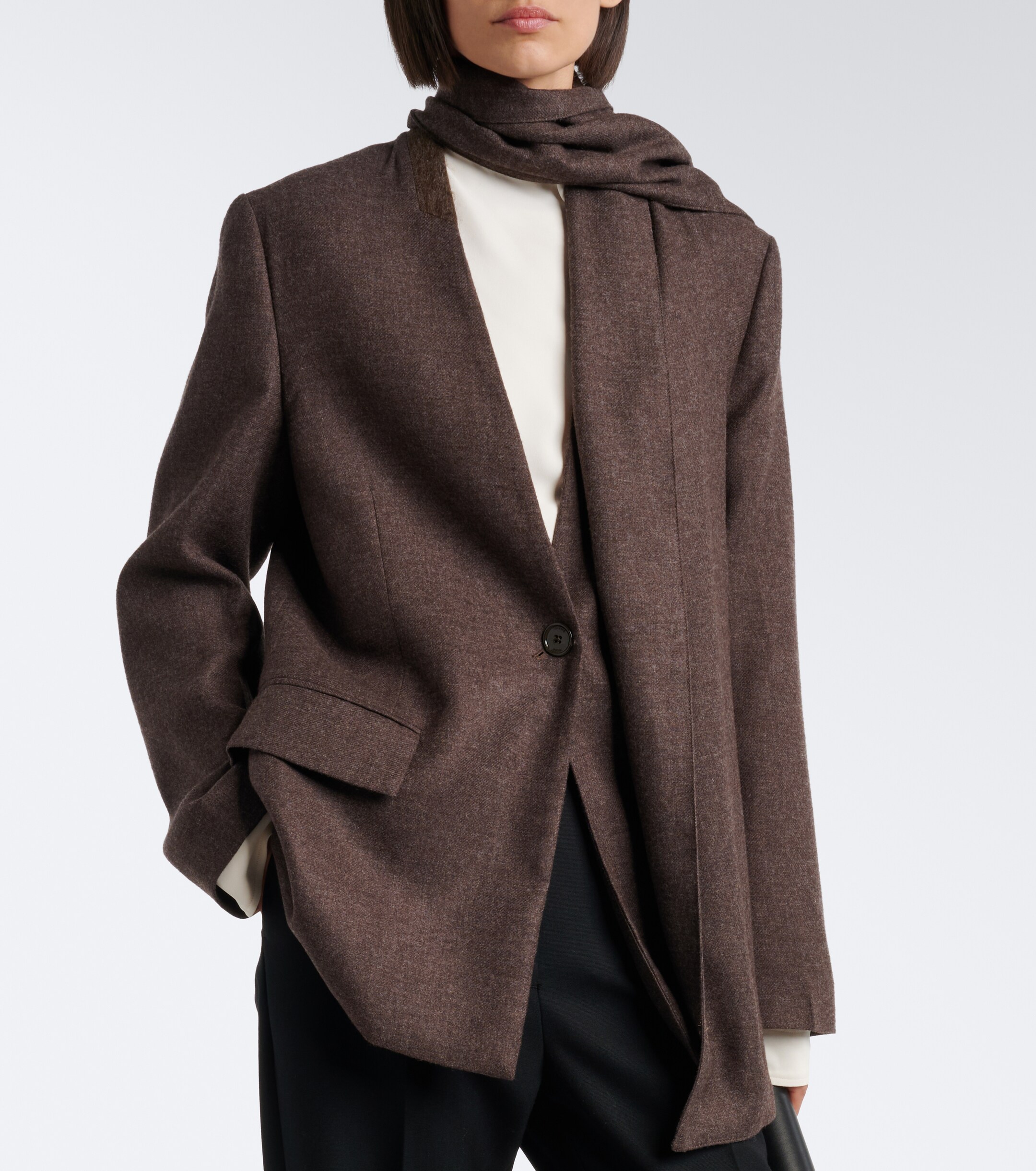 TOTEME Toteme Scarf-detail blazer
