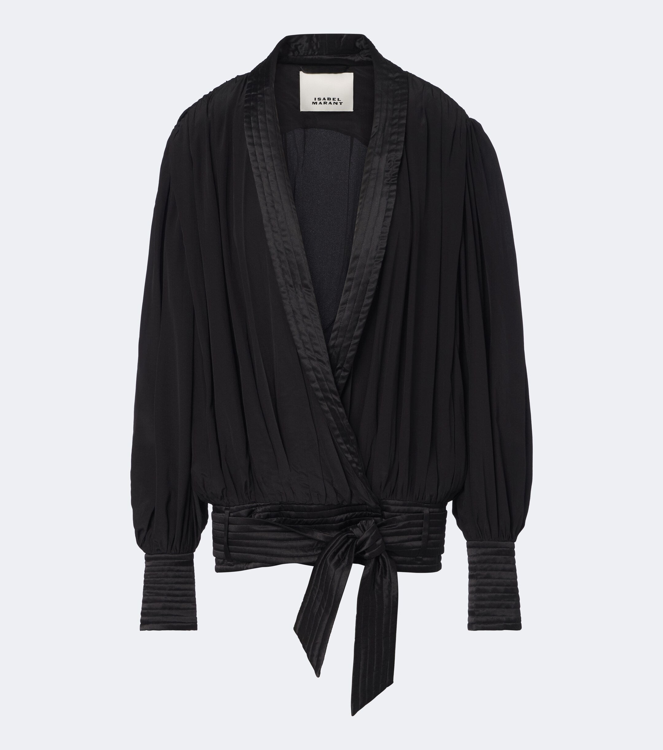Isabel Marant Isabel Marant Diljane draped silk crêpe de chine jacket
