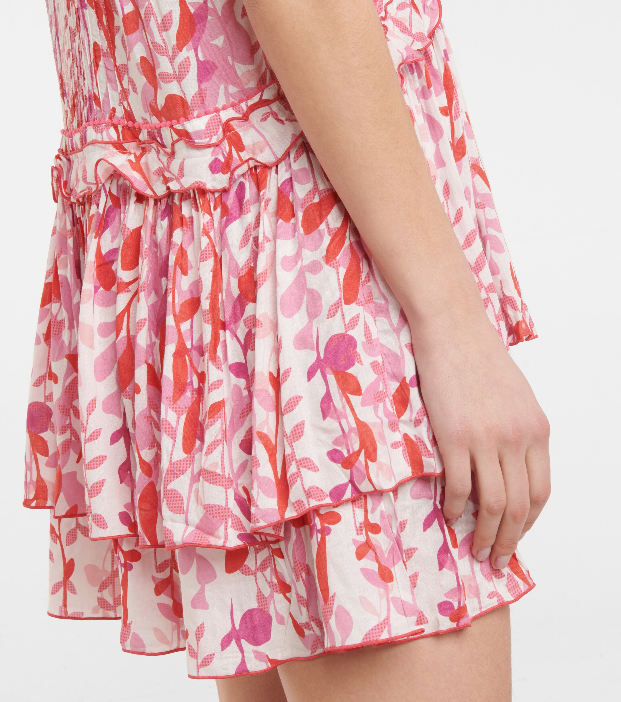 Poupette St Barth Mae printed minidress thumbnail
