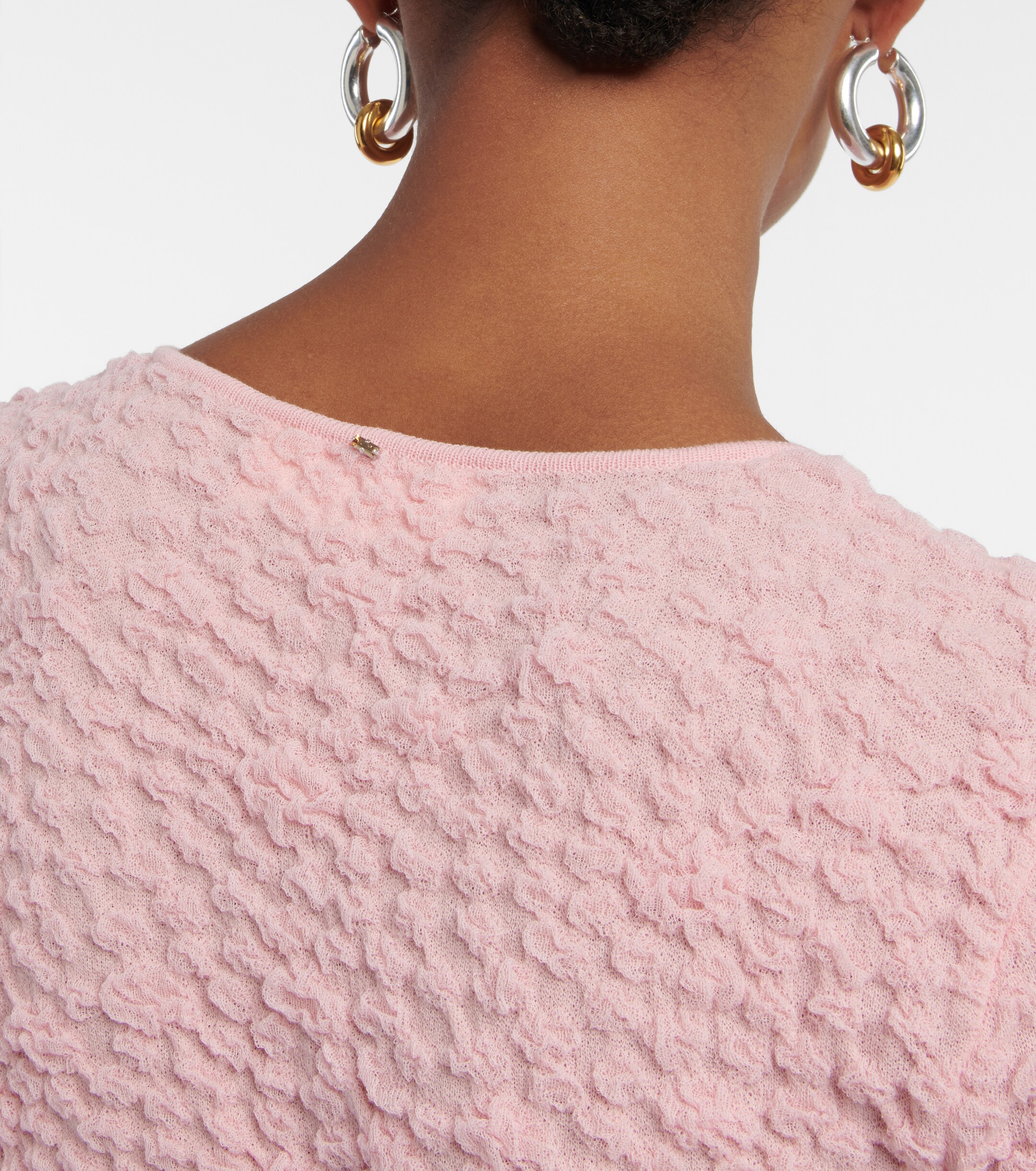 Sportmax Rea smocked cotton-blend maxi dress