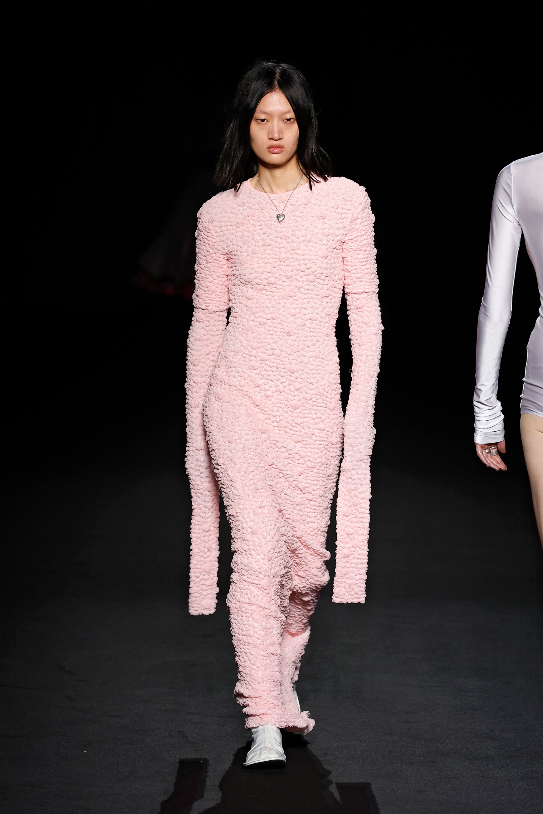 Sportmax Rea smocked cotton-blend maxi dress