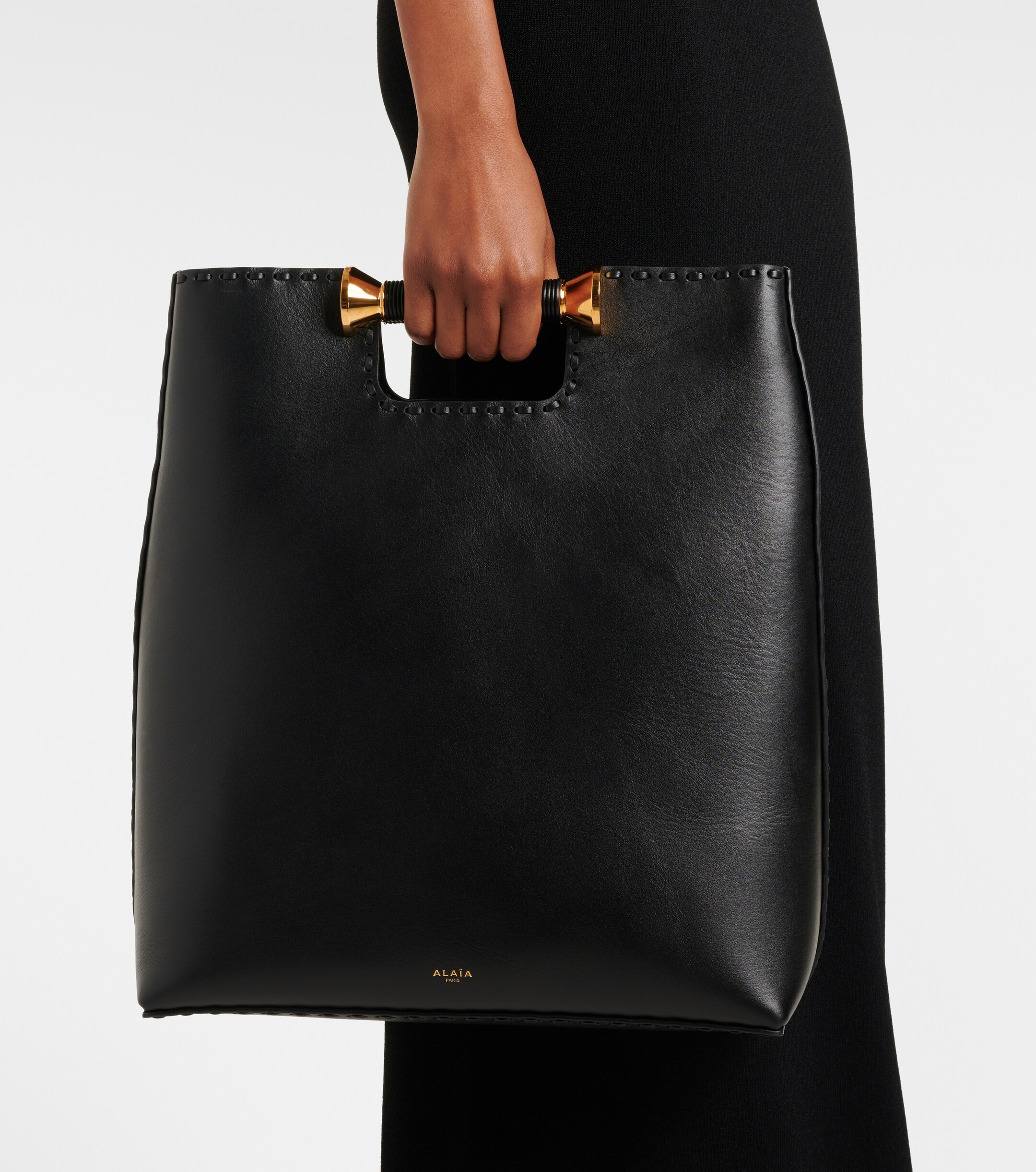 Alaïa Bobine leather tote bag