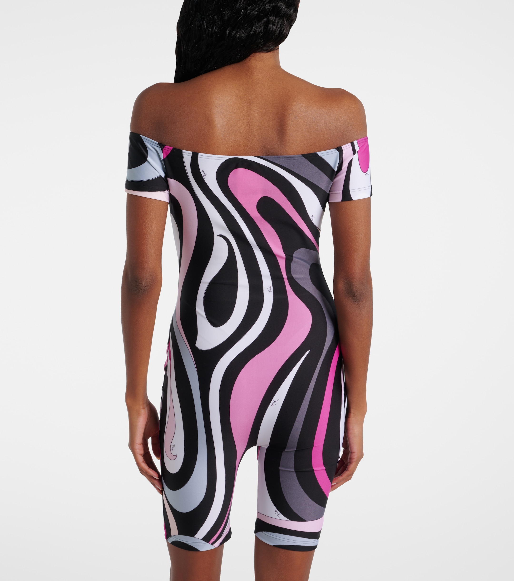 Pucci Marmo off-shoulder romper