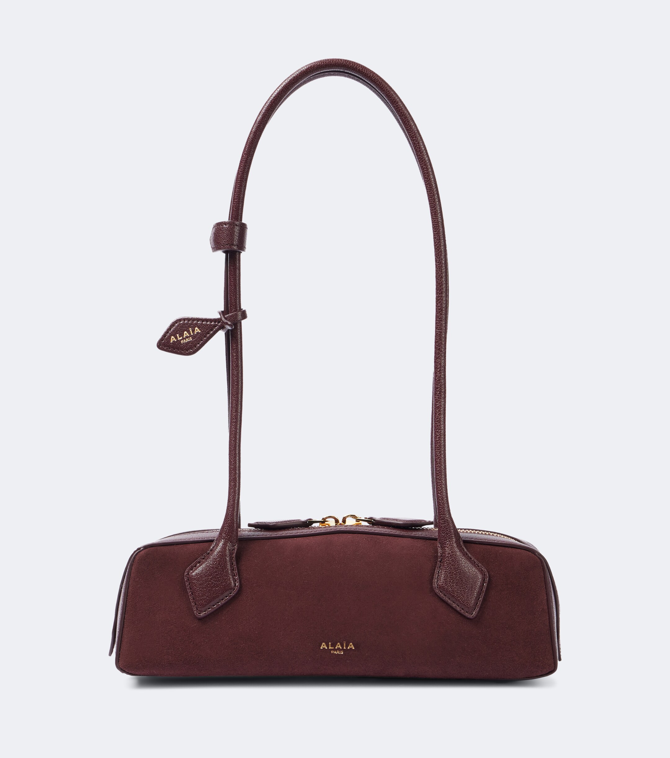 Alaïa Le Teckel Small suede shoulder bag
