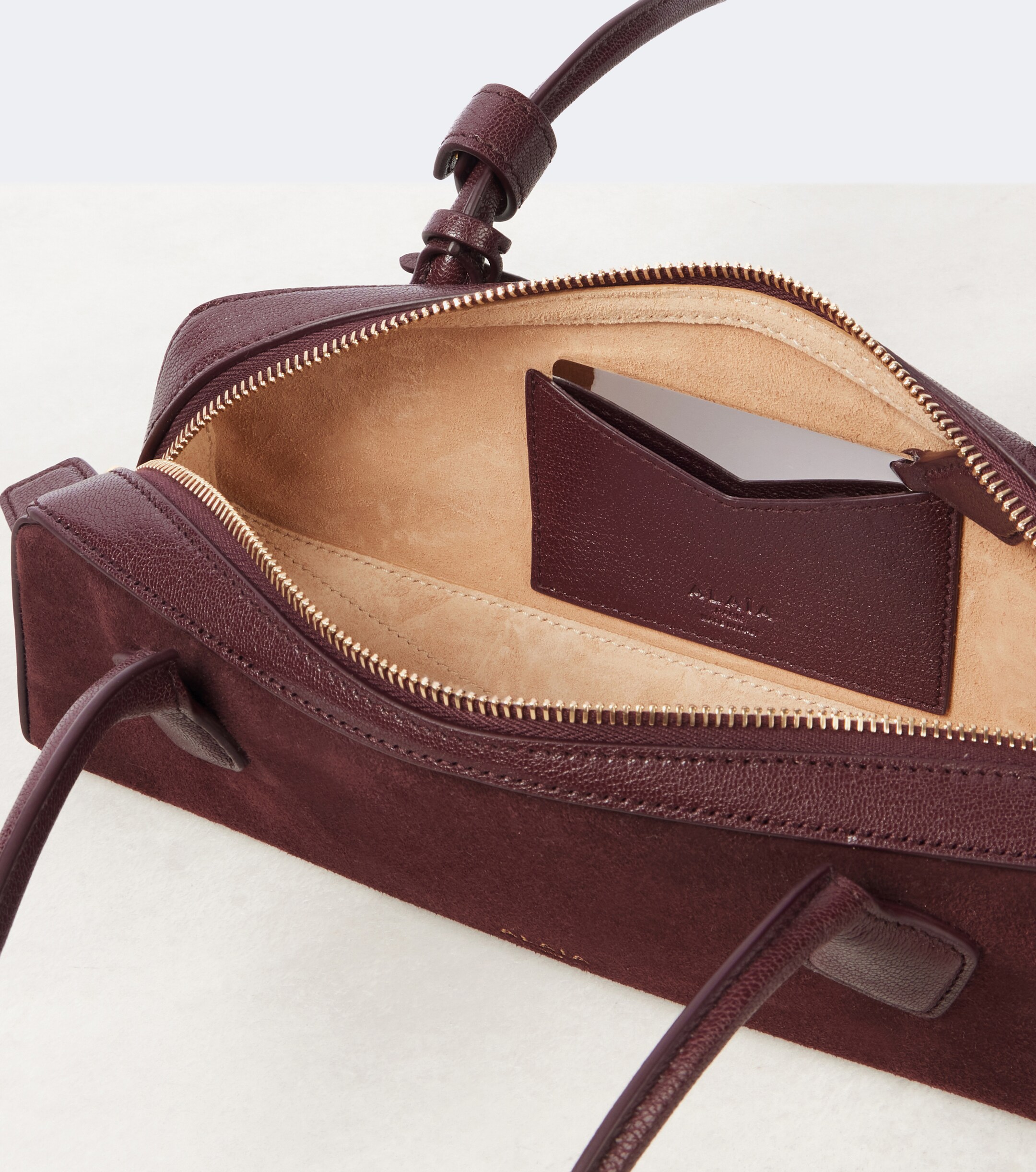 Alaïa Le Teckel Small suede shoulder bag