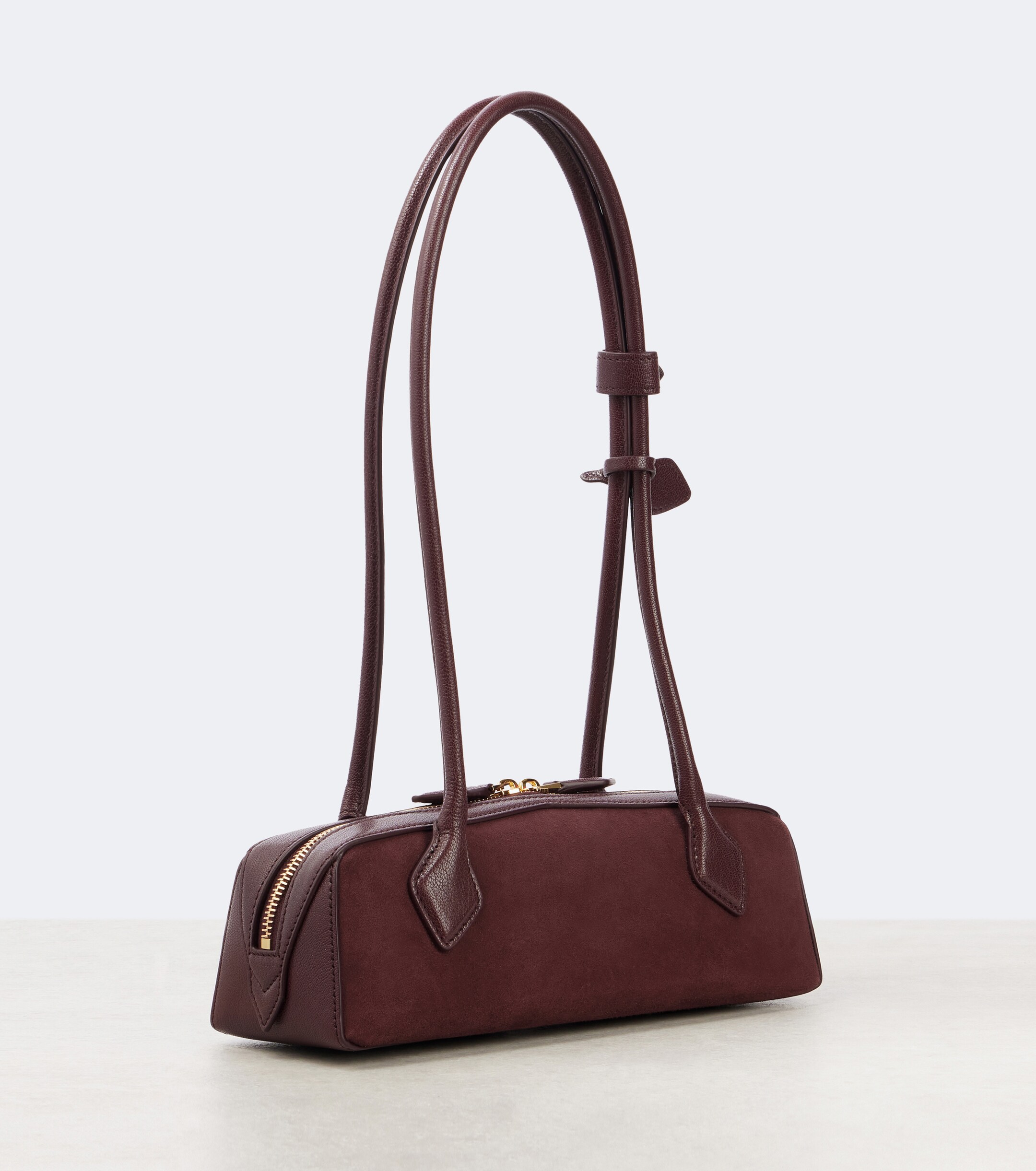 Alaïa Le Teckel Small suede shoulder bag