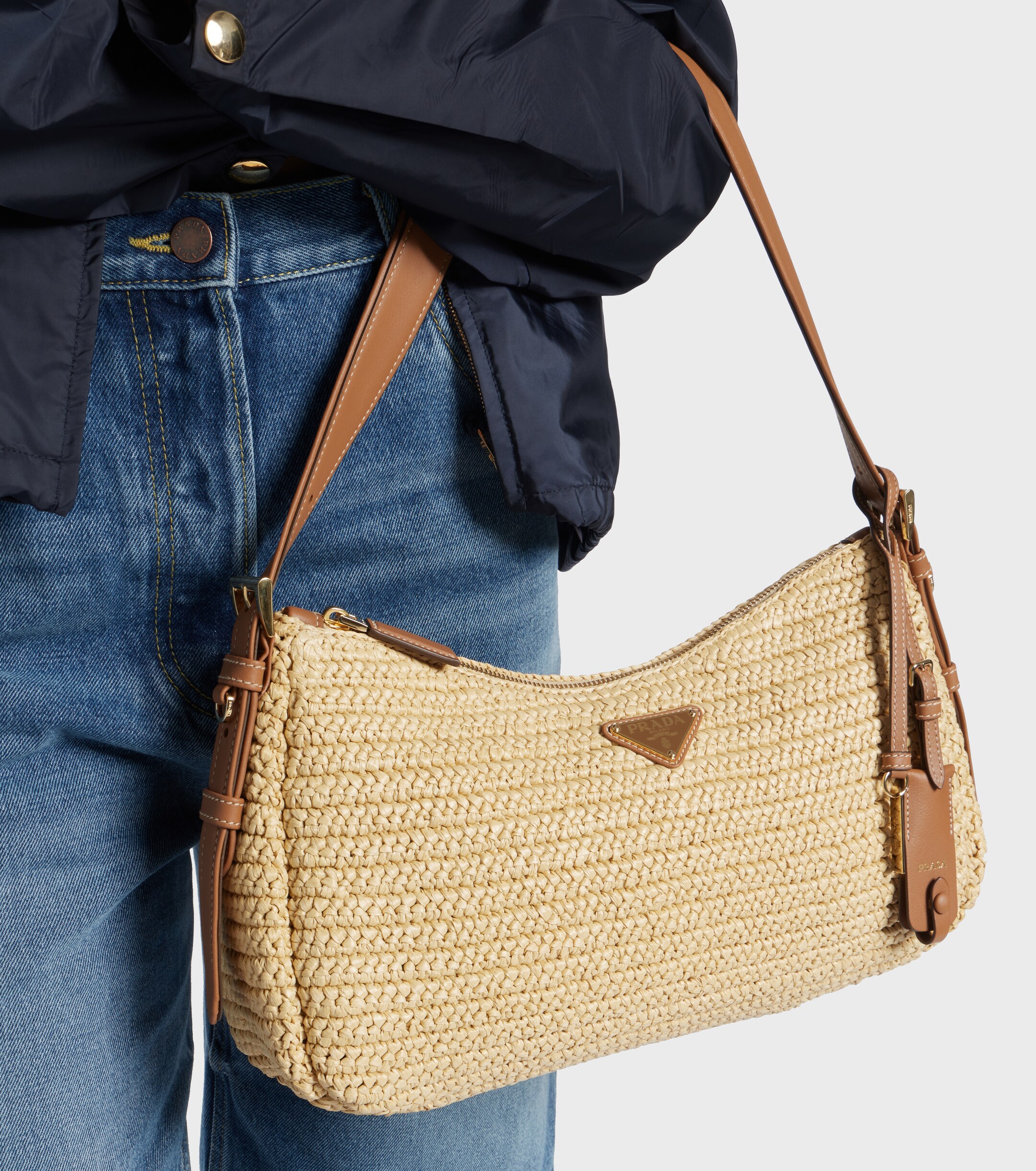 Prada Prada Aimée Large crochet shoulder bag