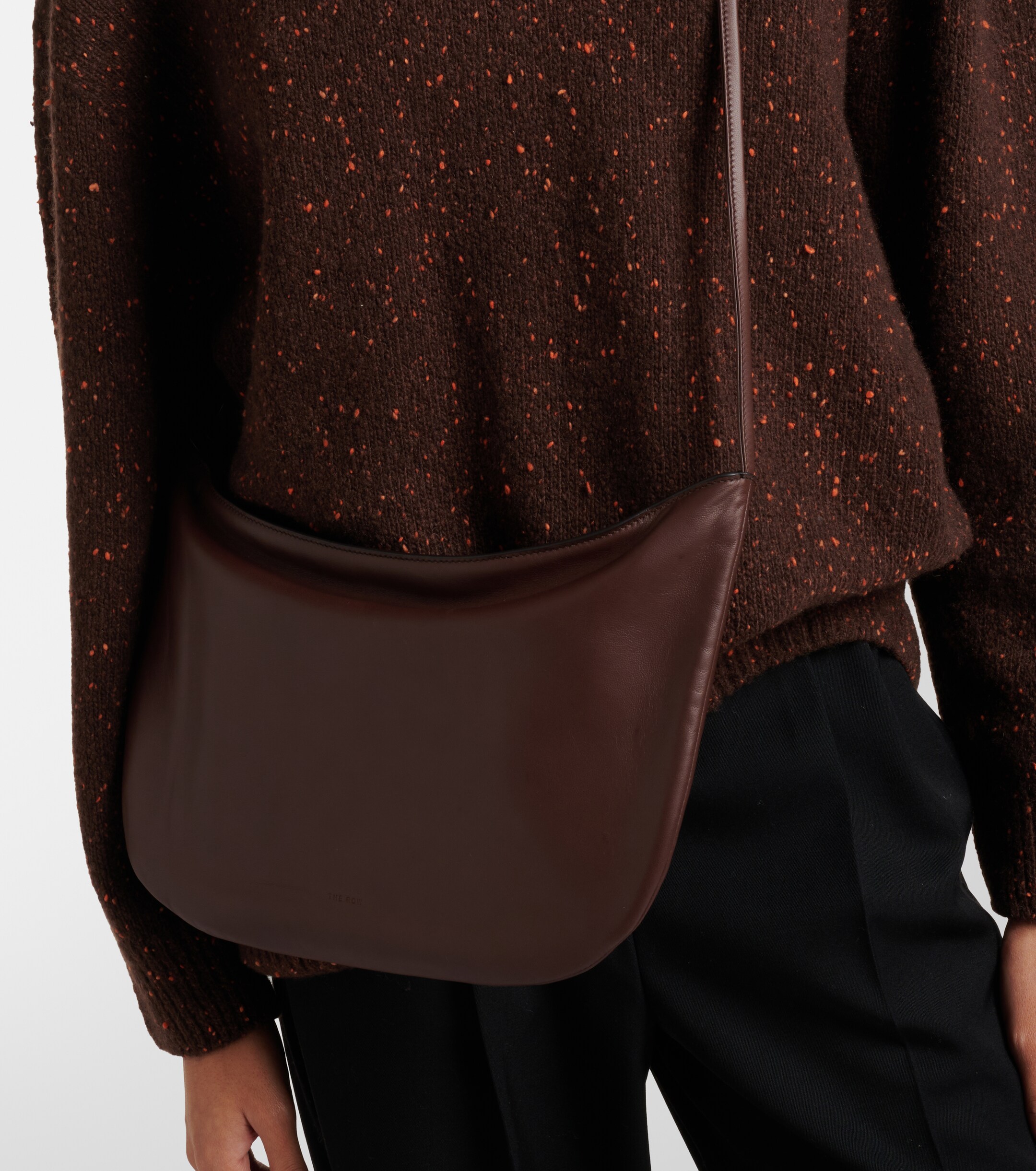 The Row EW Izzy Medium leather shoulder bag