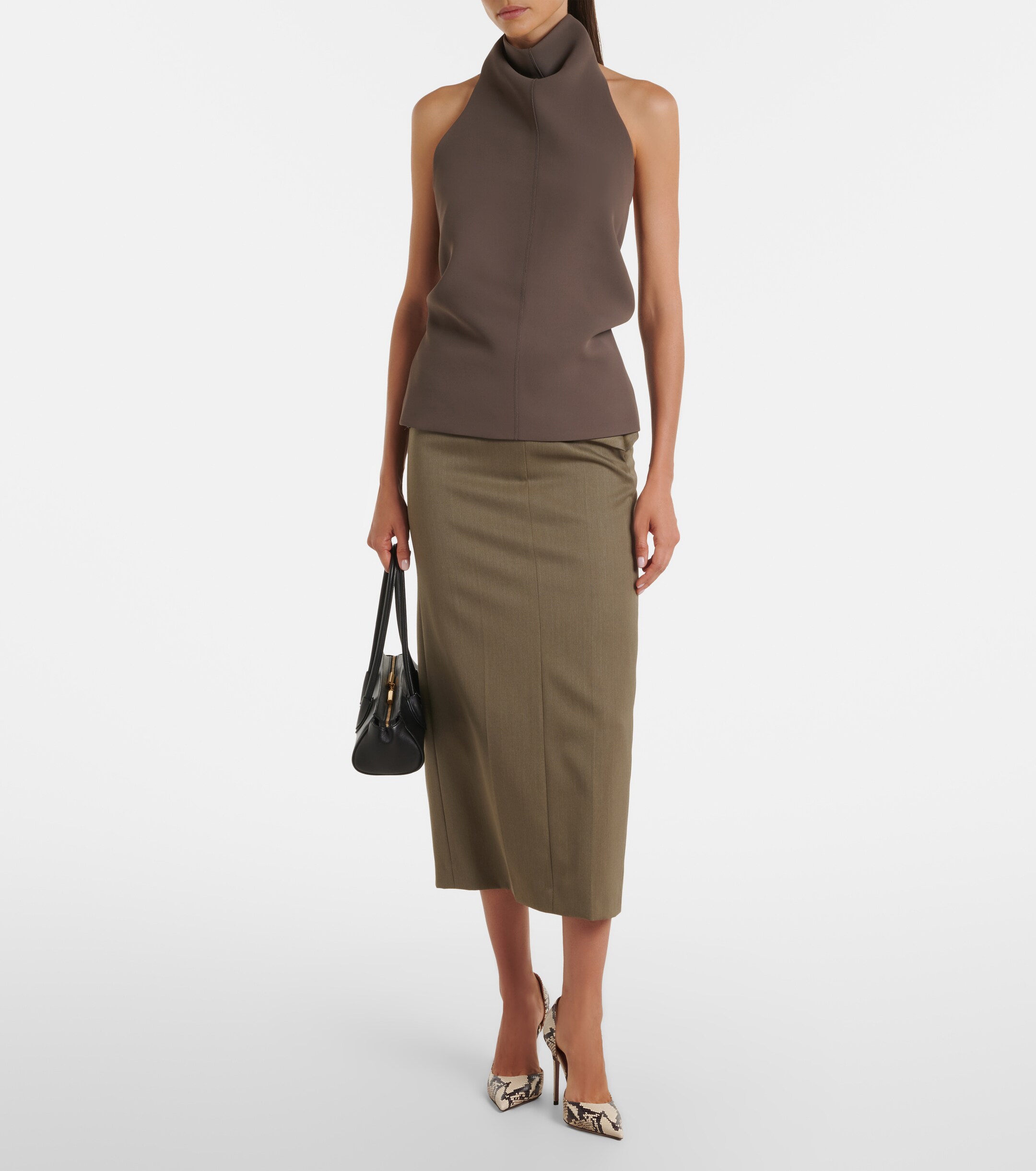 Paris Texas Paris Texas Vera snake-effect leather pumps