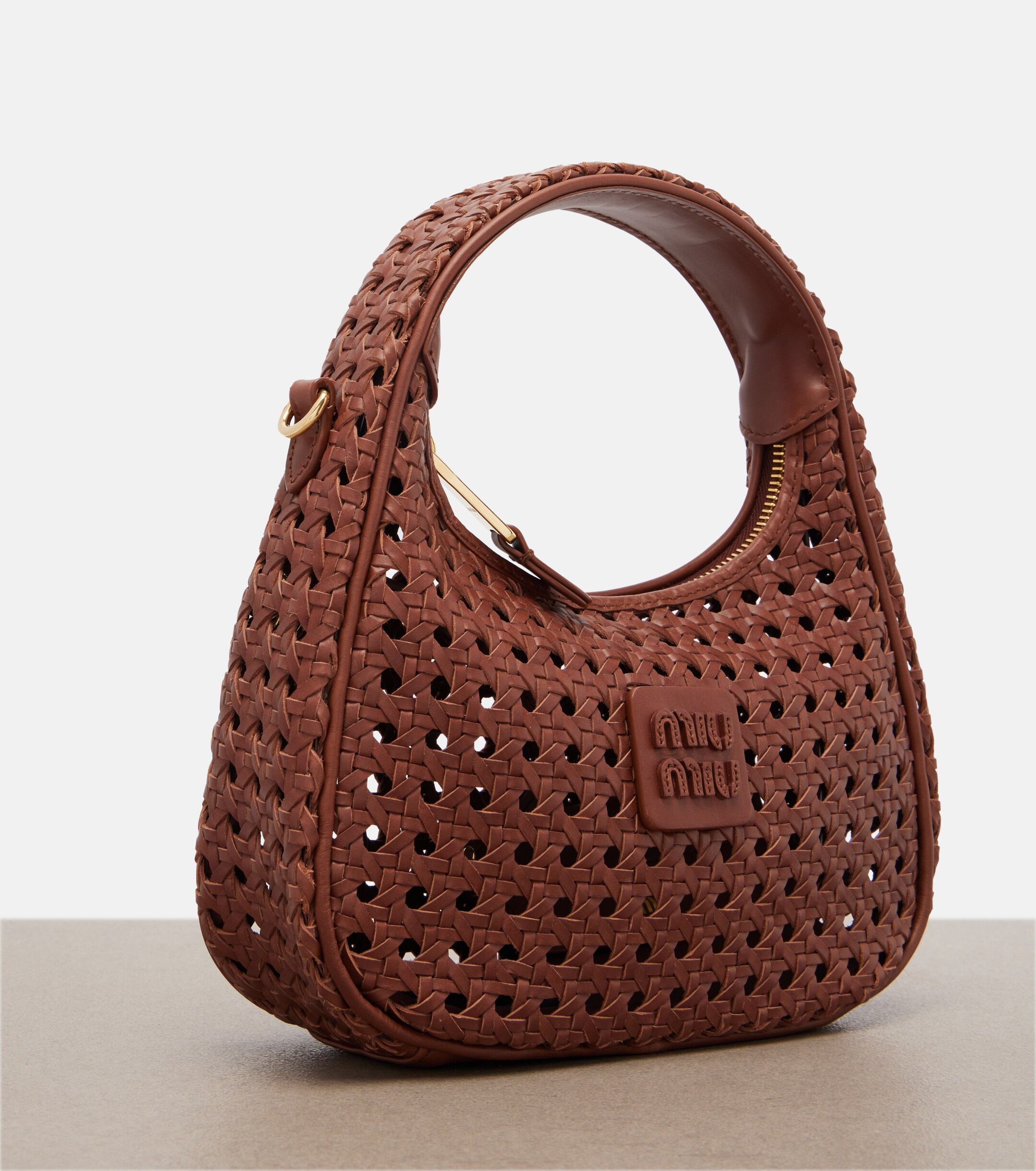 Miu Miu Wander leather top-handle bag
