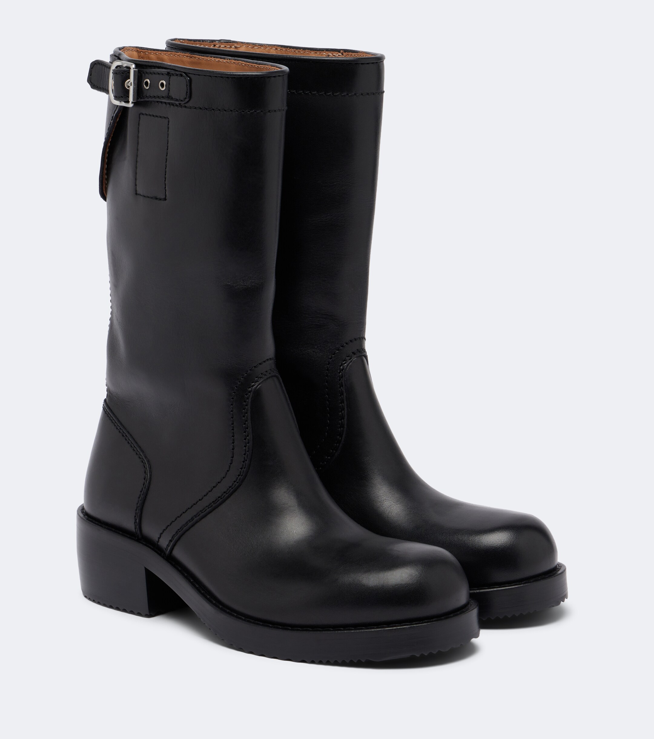 Dries Van Noten Dries Van Noten Leather biker boots