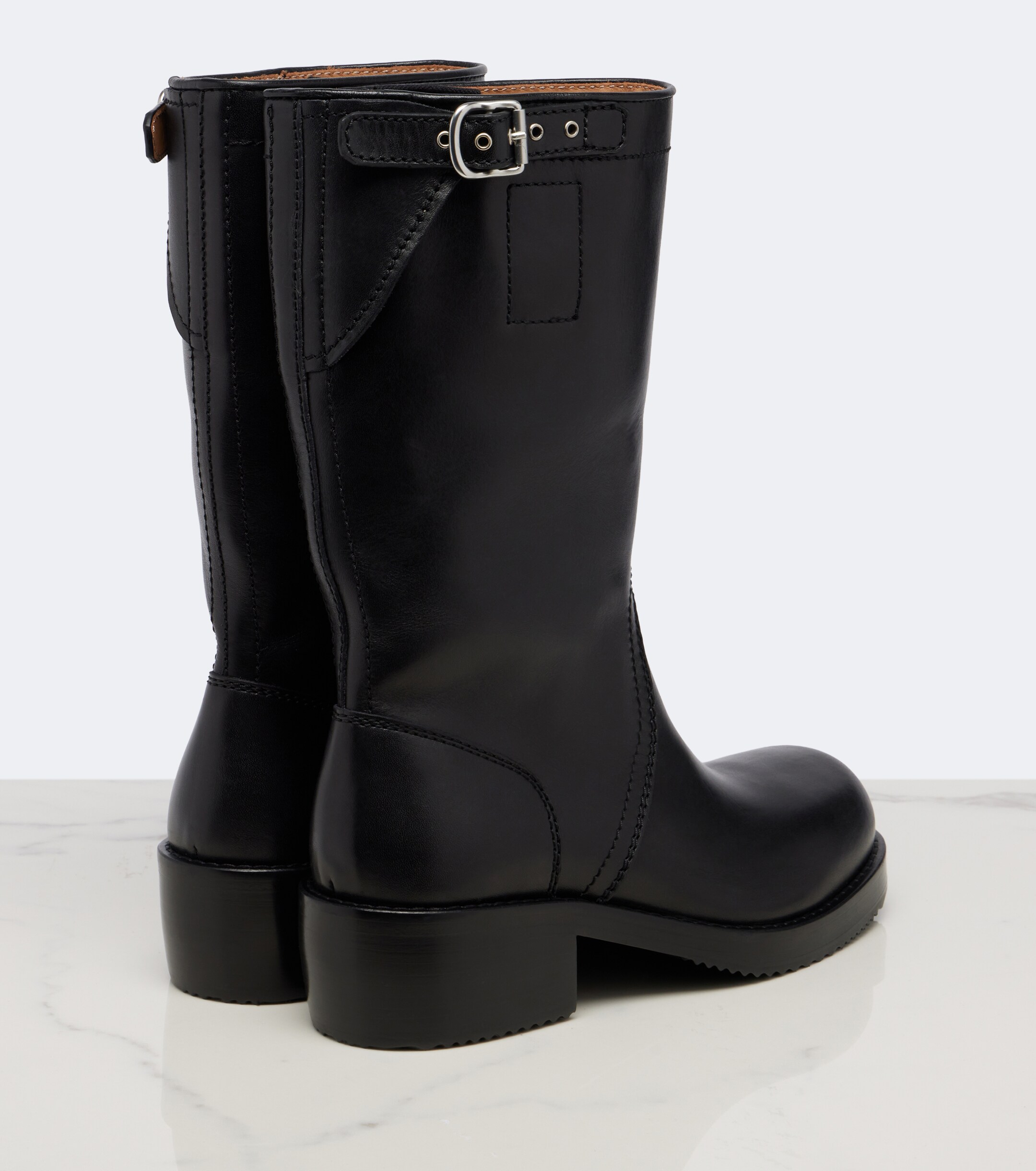 Dries Van Noten Dries Van Noten Leather biker boots