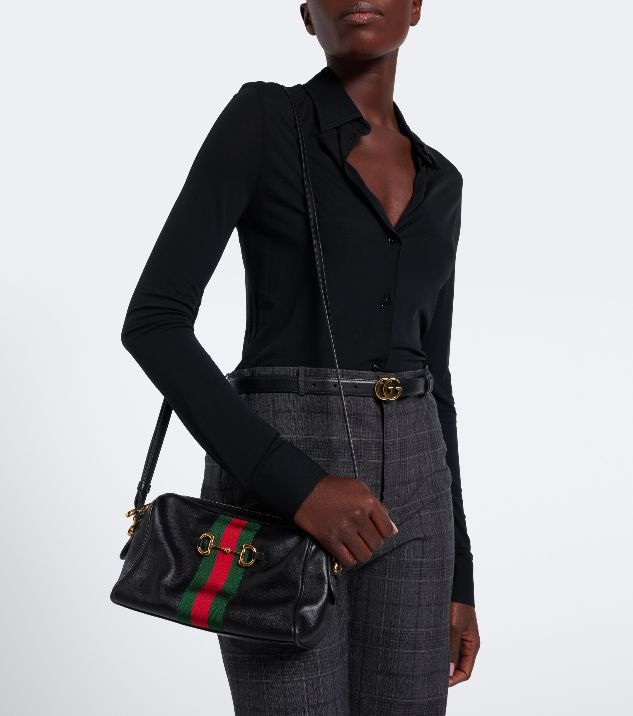 Gucci Horsebit Small leather camera bag