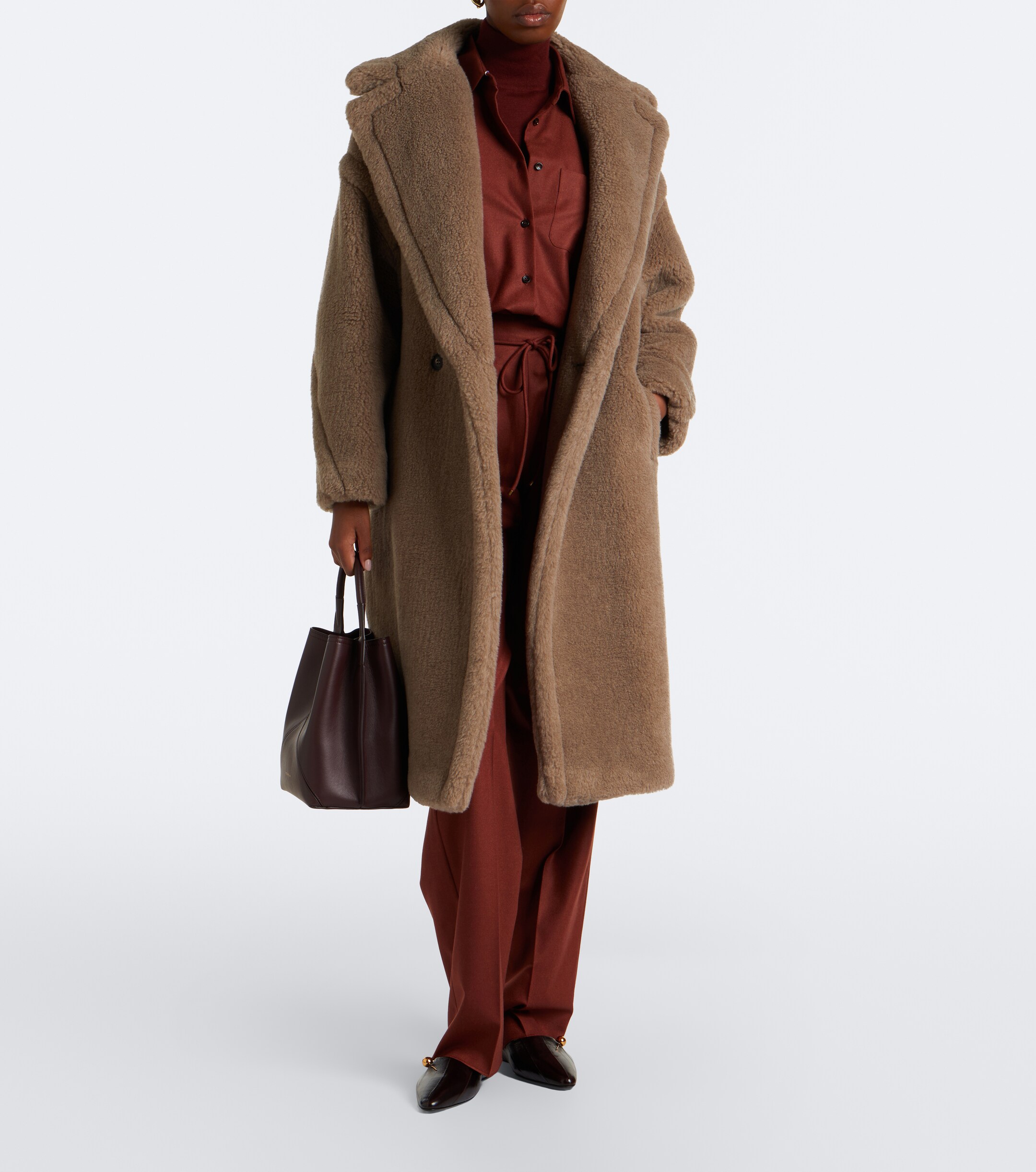 Max Mara Max Mara Teddy Bear Icon cashmere and silk coat