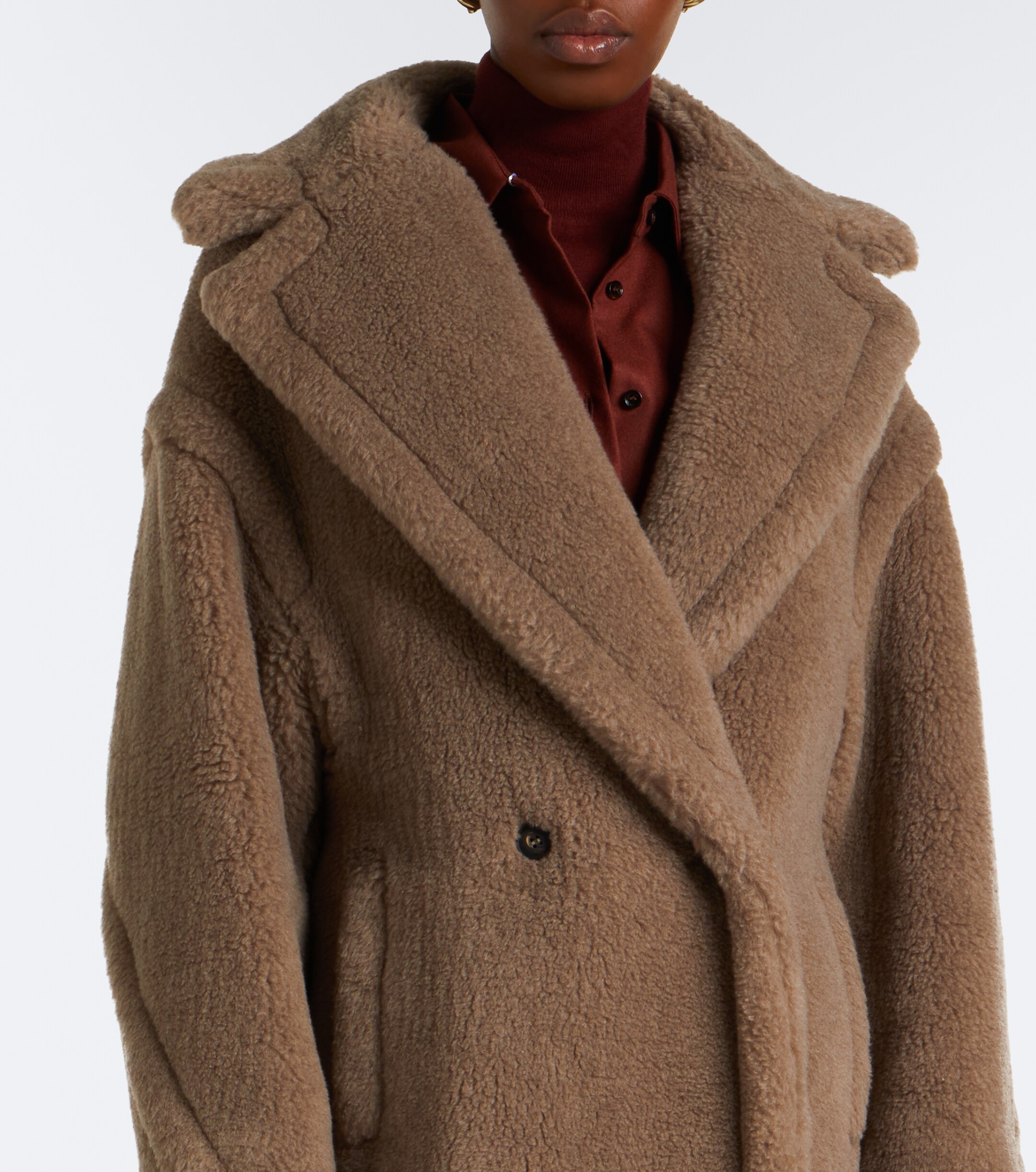 Max Mara Max Mara Teddy Bear Icon cashmere and silk coat