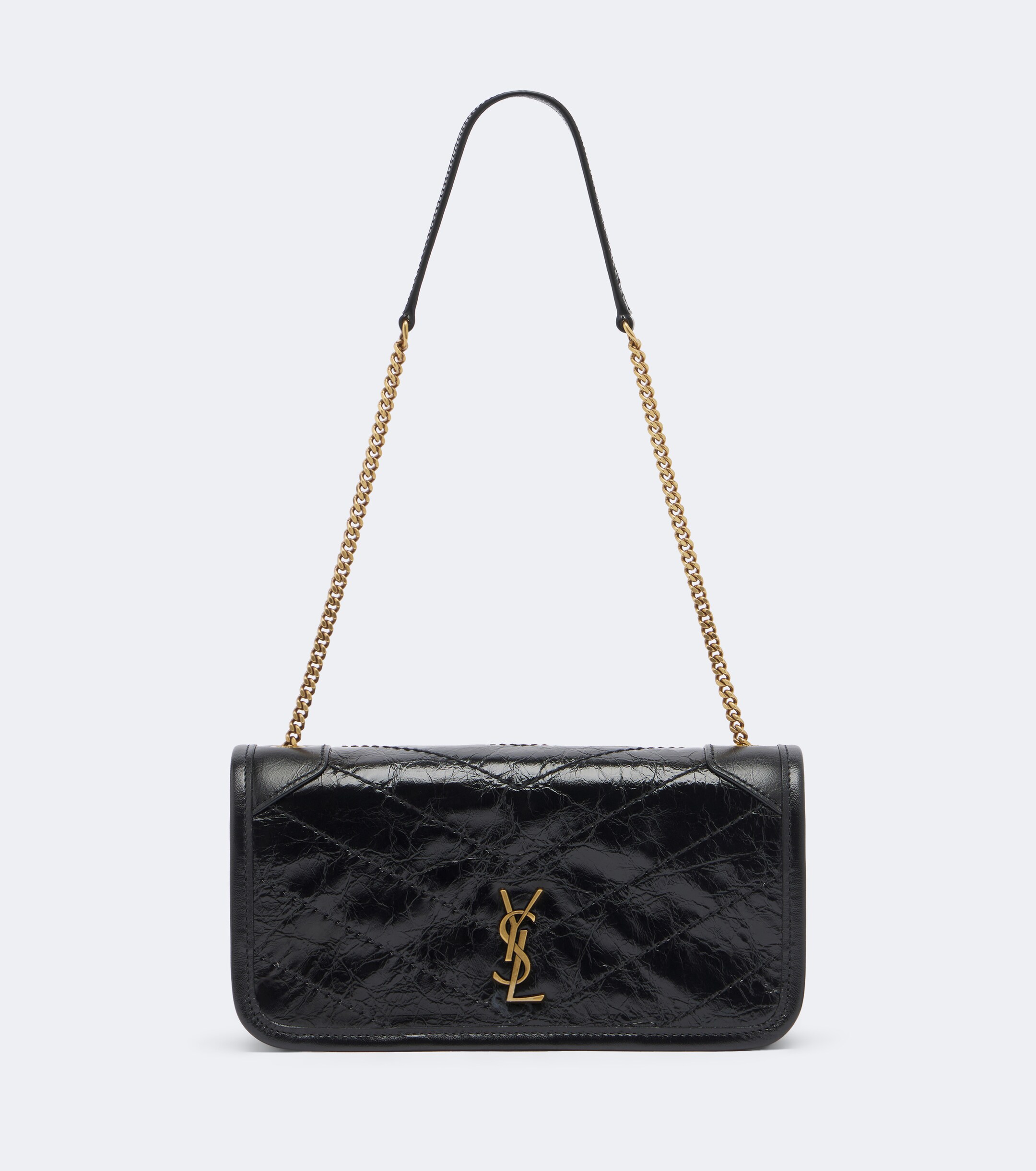 Saint Laurent Saint Laurent Niki leather wallet on chain