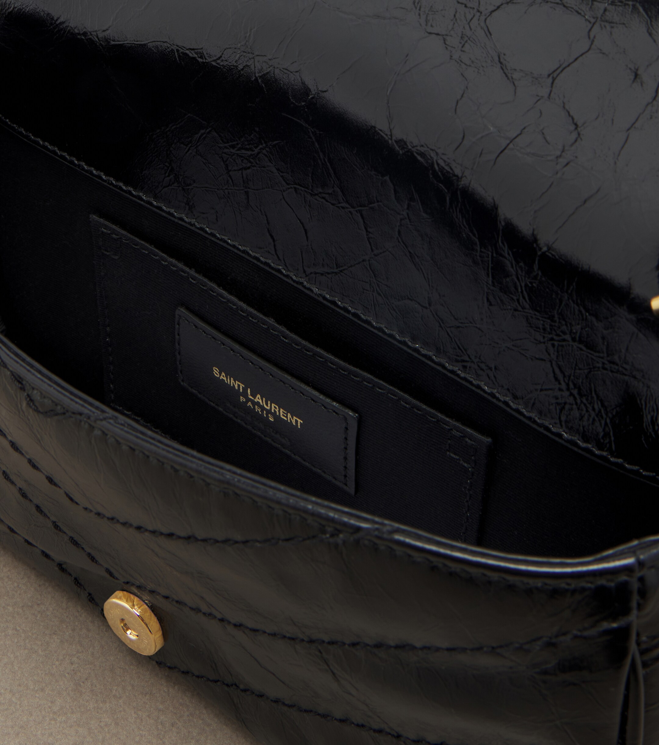 Saint Laurent Saint Laurent Niki leather wallet on chain