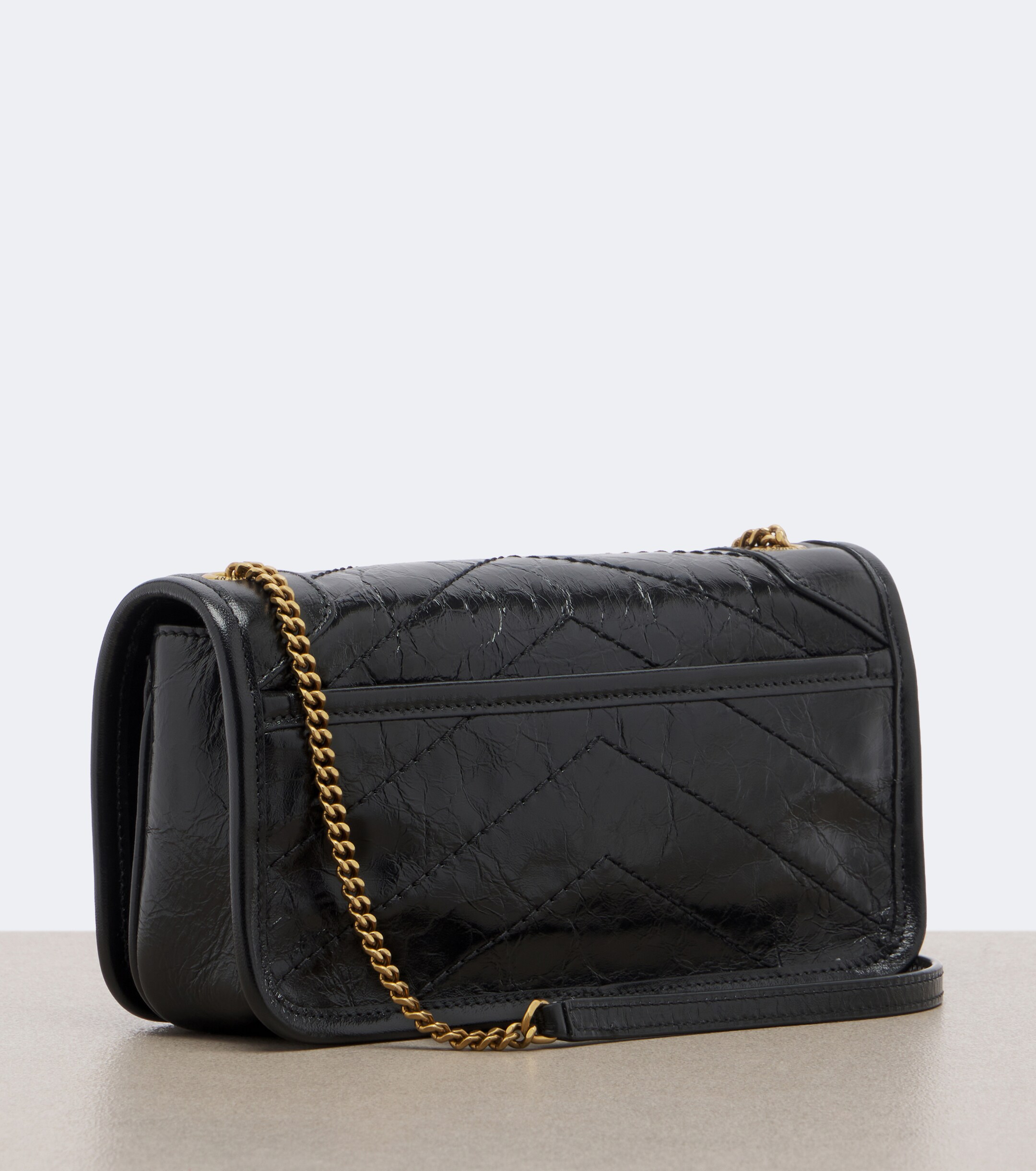 Saint Laurent Saint Laurent Niki leather wallet on chain