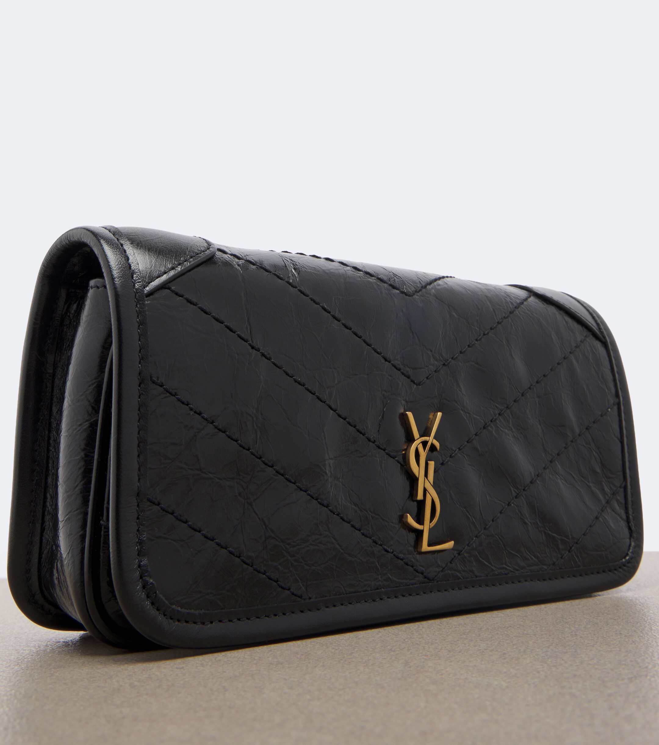 Saint Laurent Saint Laurent Niki leather wallet on chain