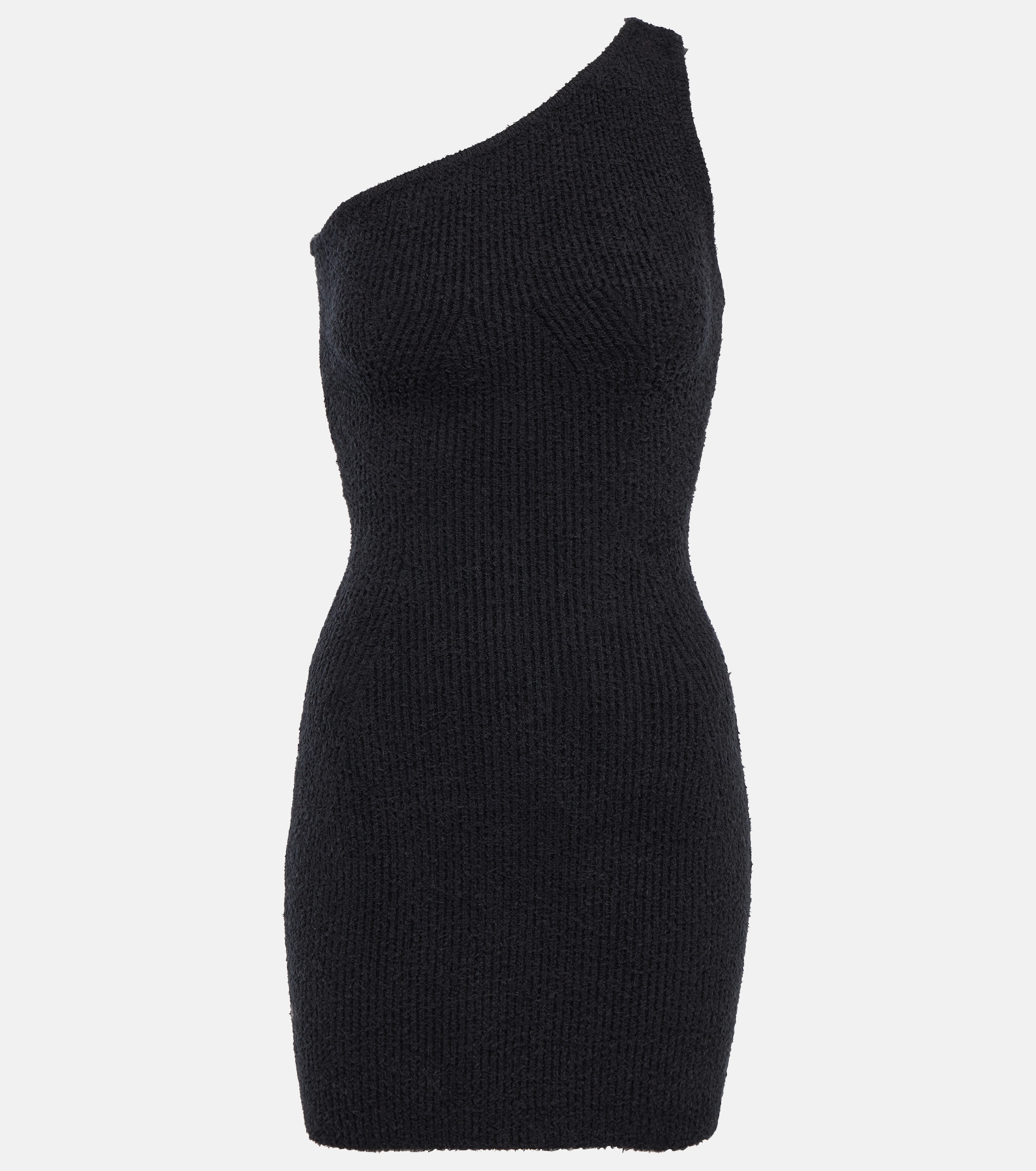 Wardrobe.NYC Ribbed cotton-blend minidress