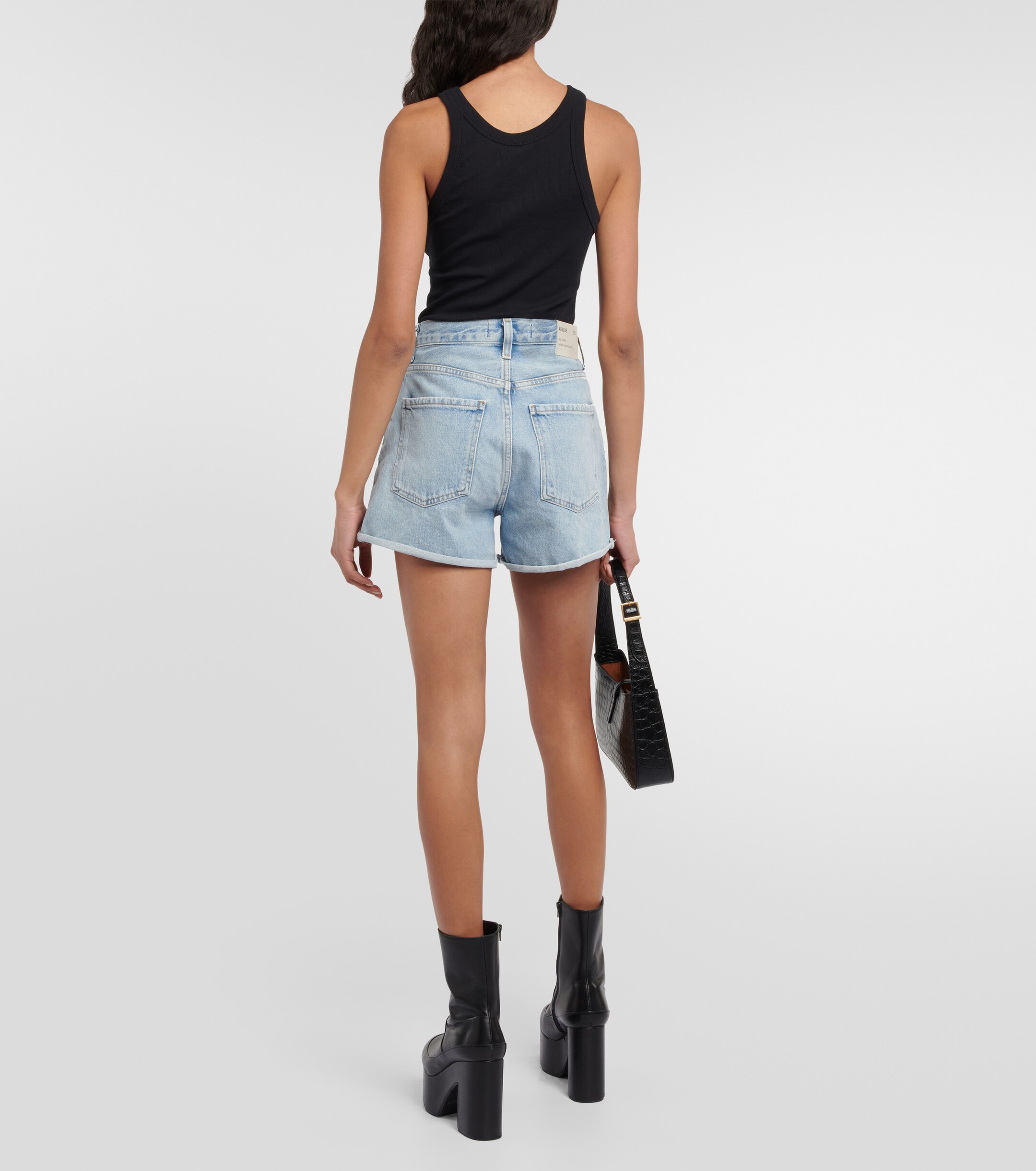 Agolde Dee high-rise denim shorts