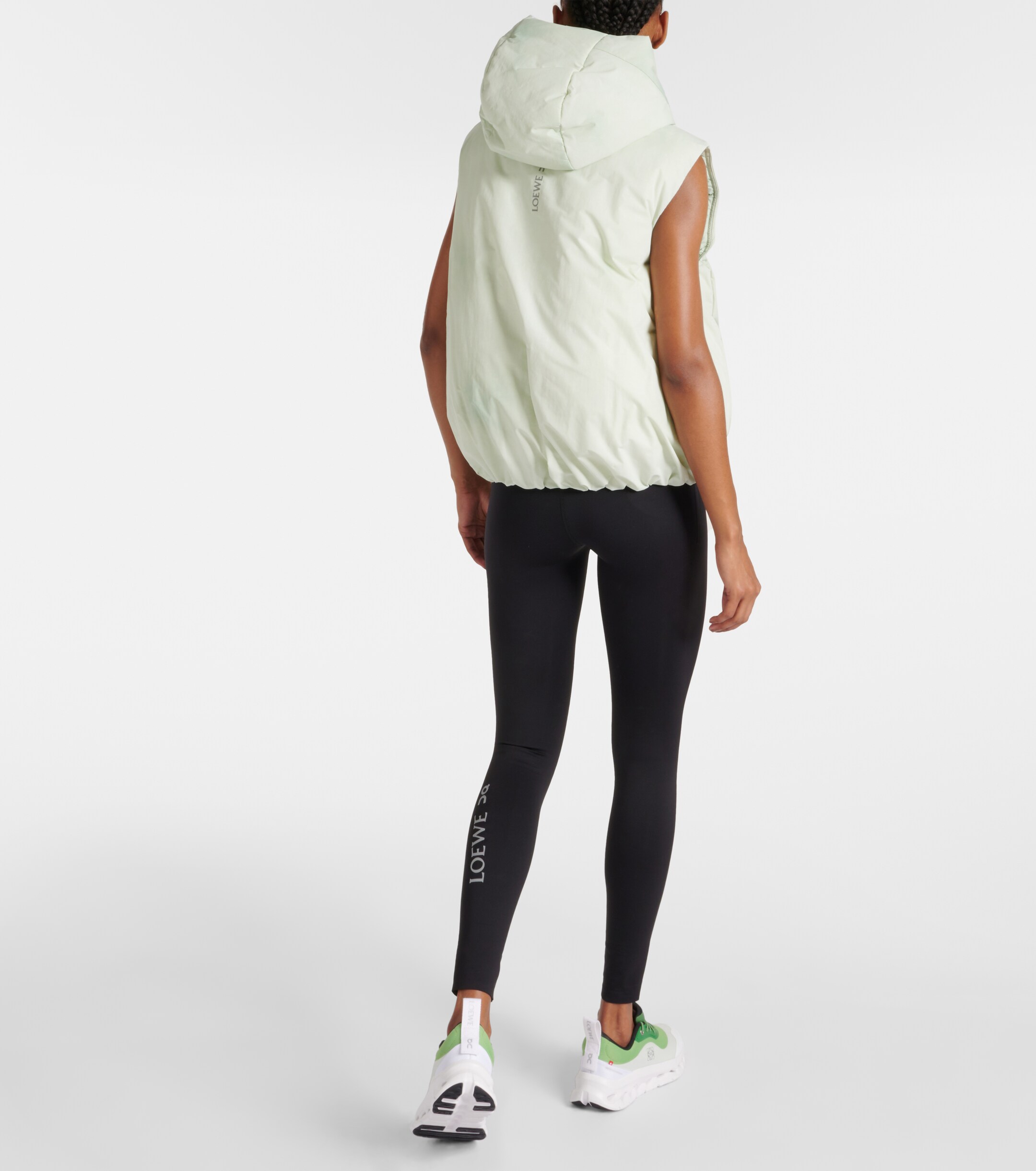 Loewe x On tie-dye technical puffer vest thumbnail