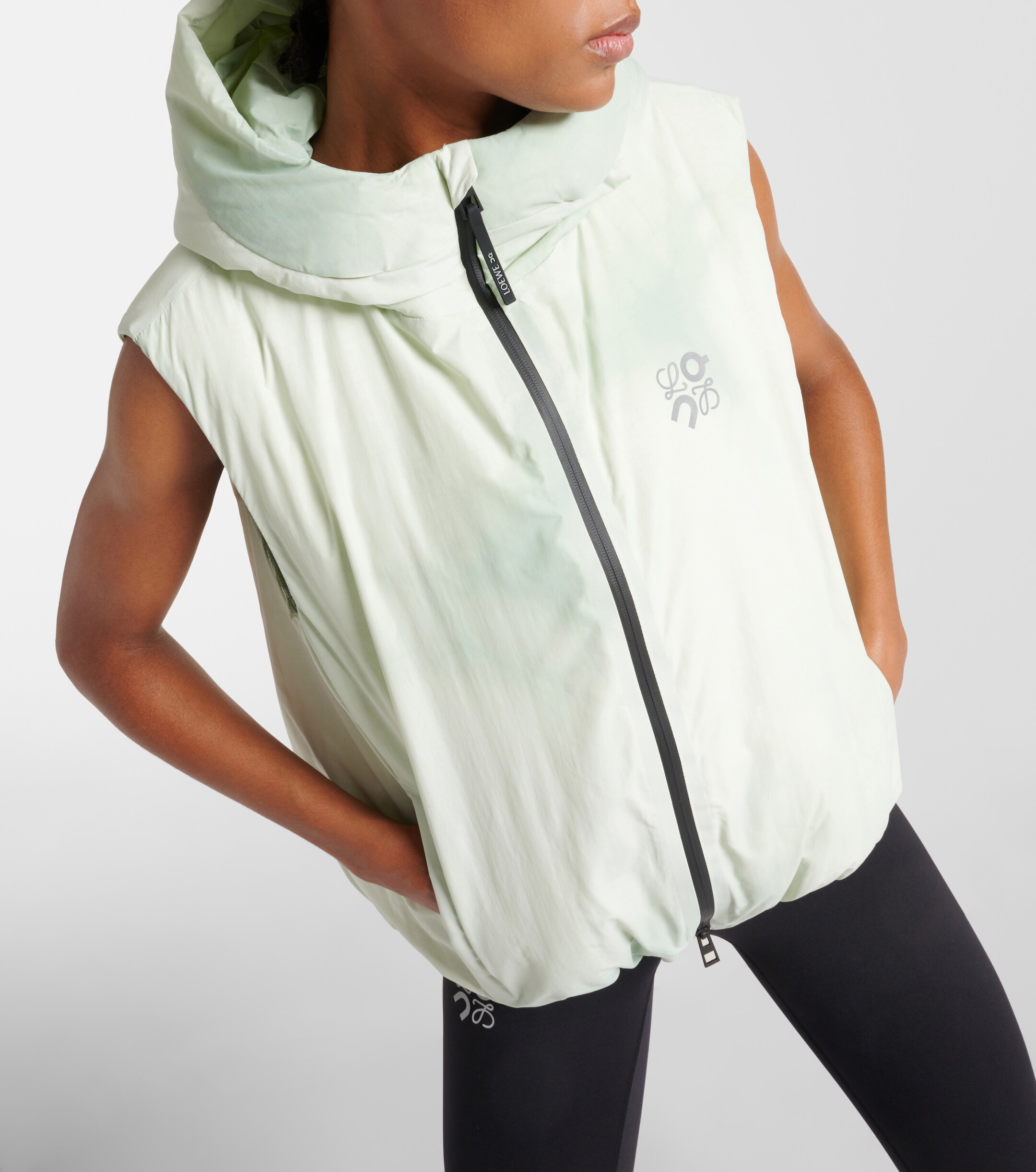 Loewe x On tie-dye technical puffer vest thumbnail