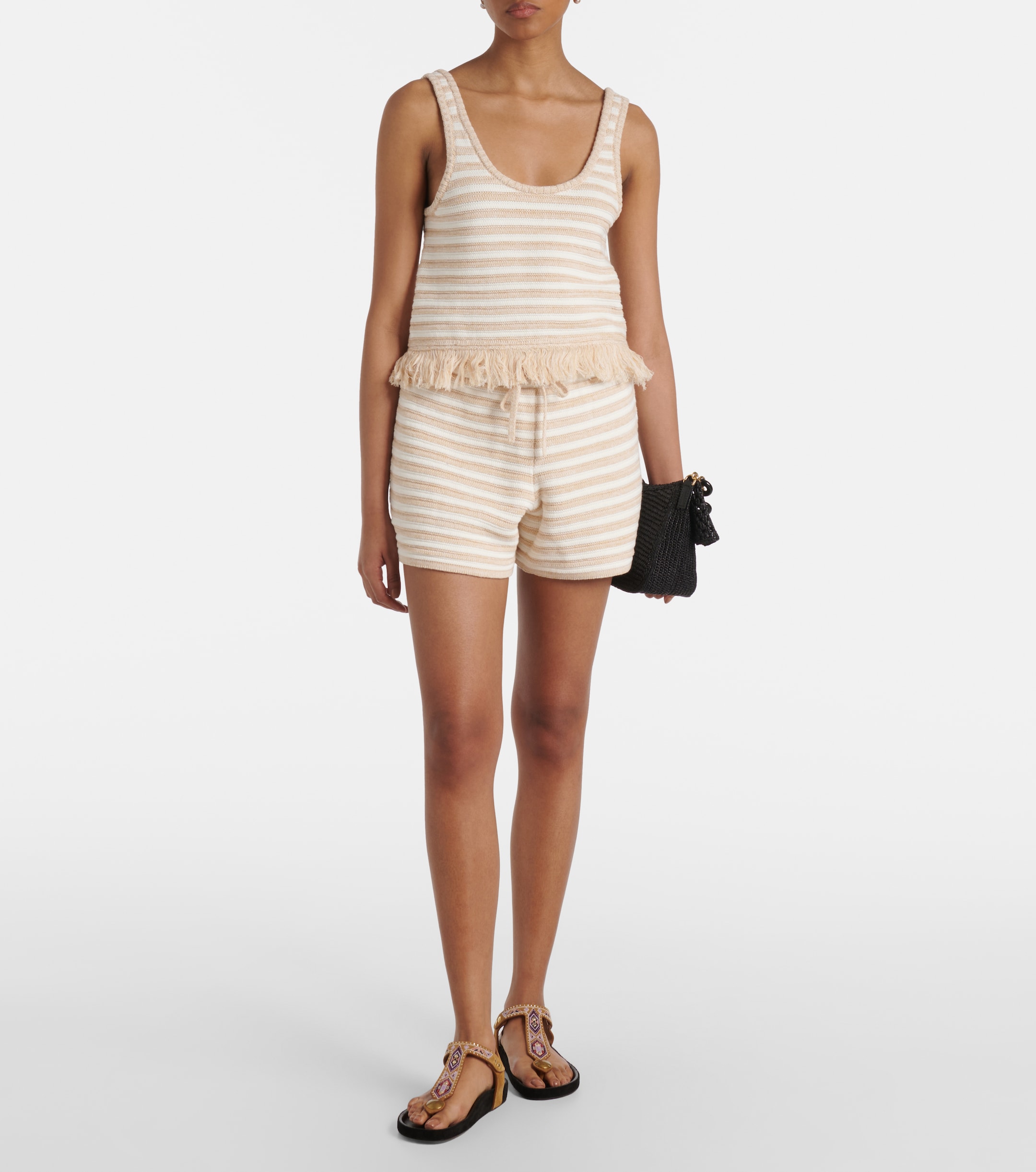 The Upside The Upside Freida knitted striped cotton top