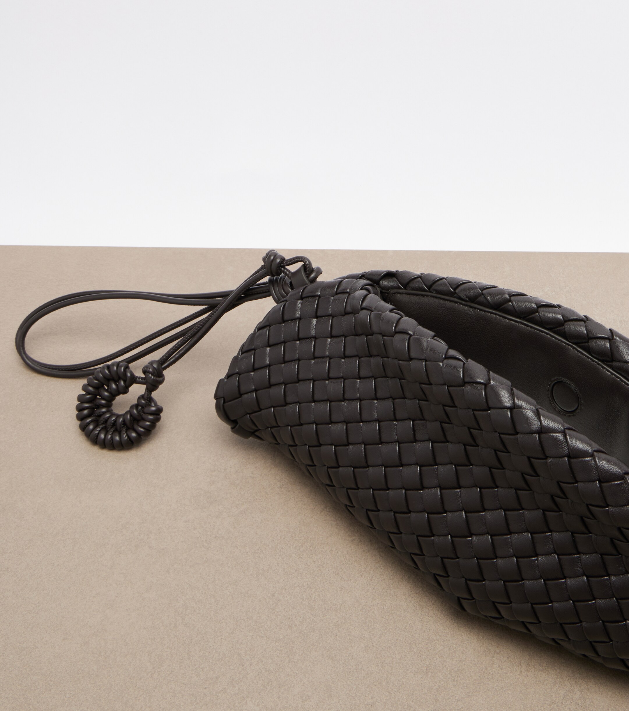 Bottega Veneta Onda Small Intreccio leather clutch