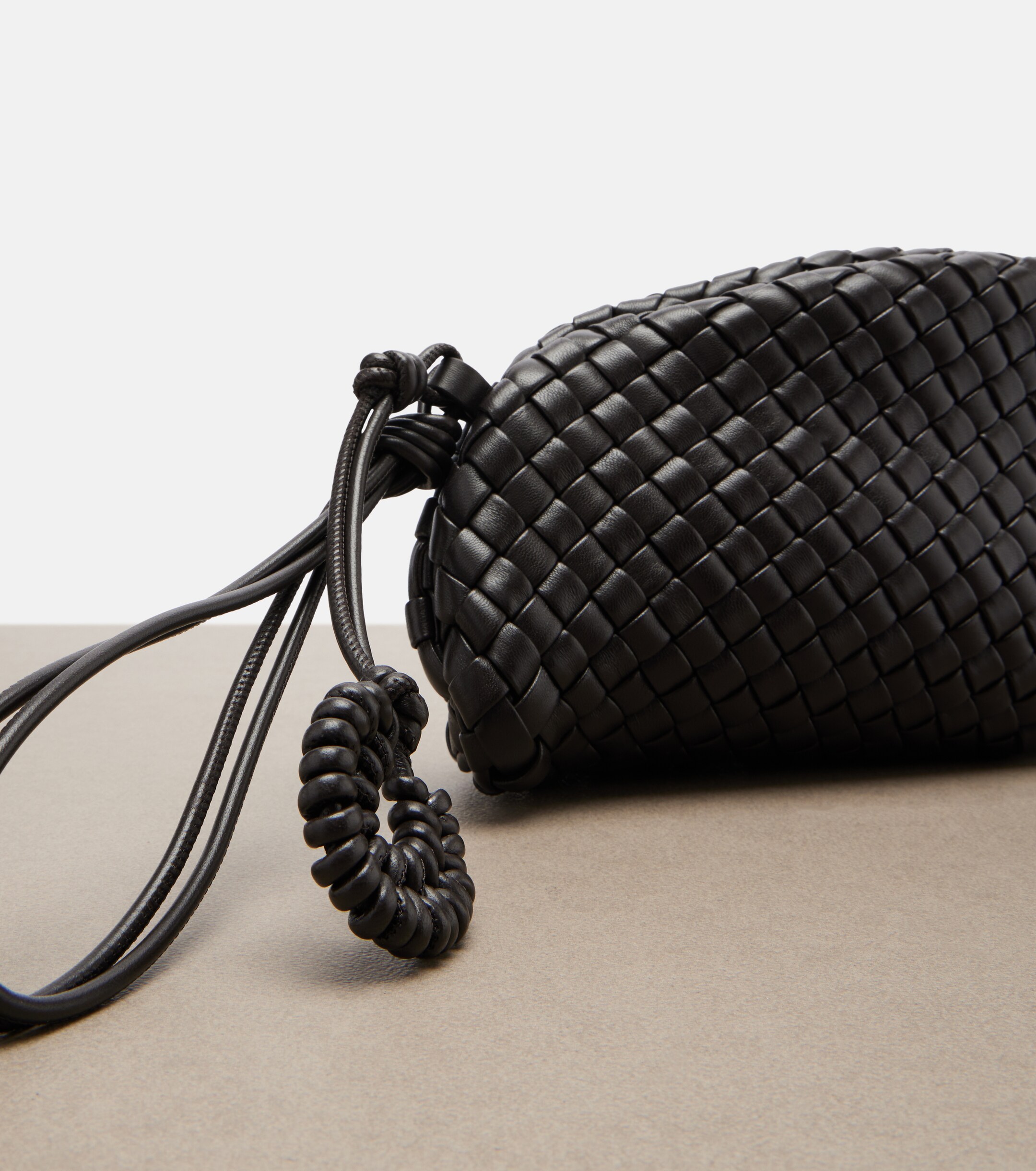 Bottega Veneta Onda Small Intreccio leather clutch
