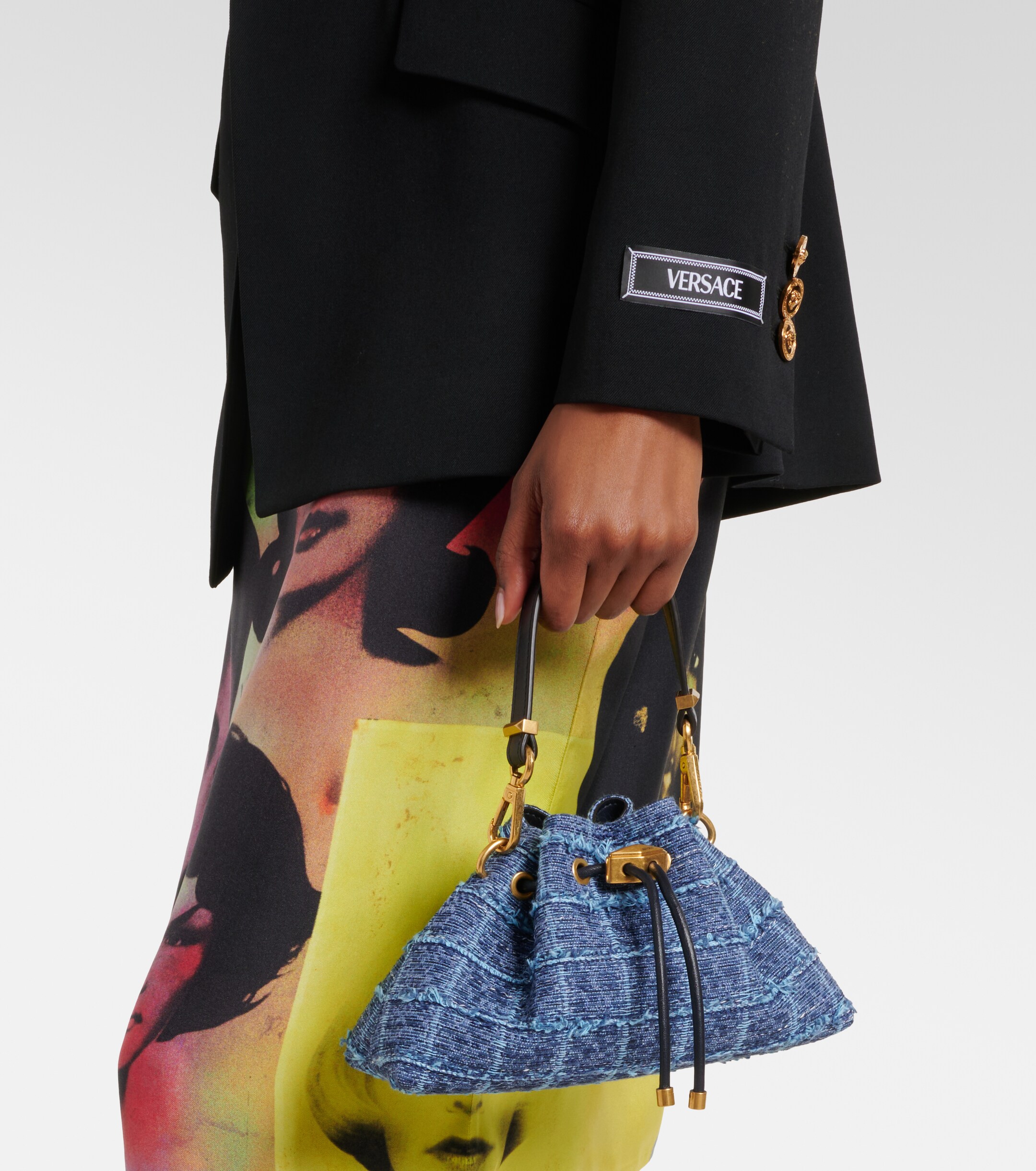 JIMMY CHOO Cinch Small bucket bag