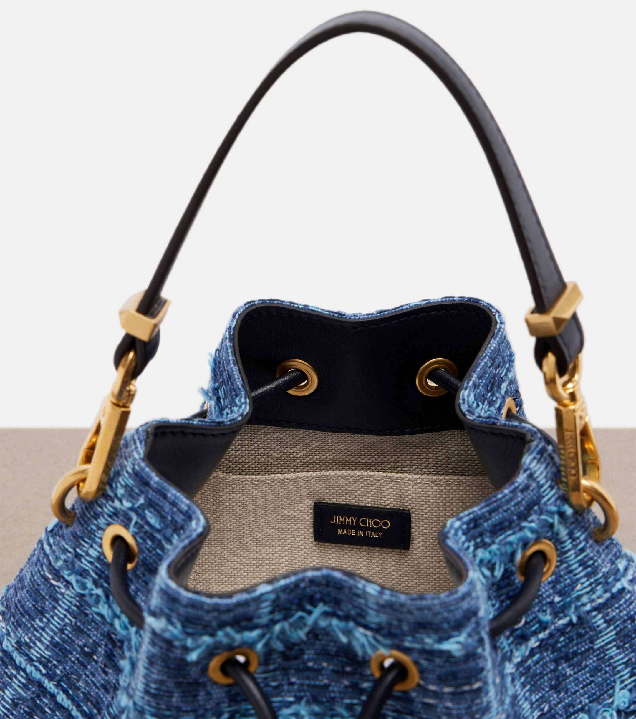 JIMMY CHOO Cinch Small bucket bag