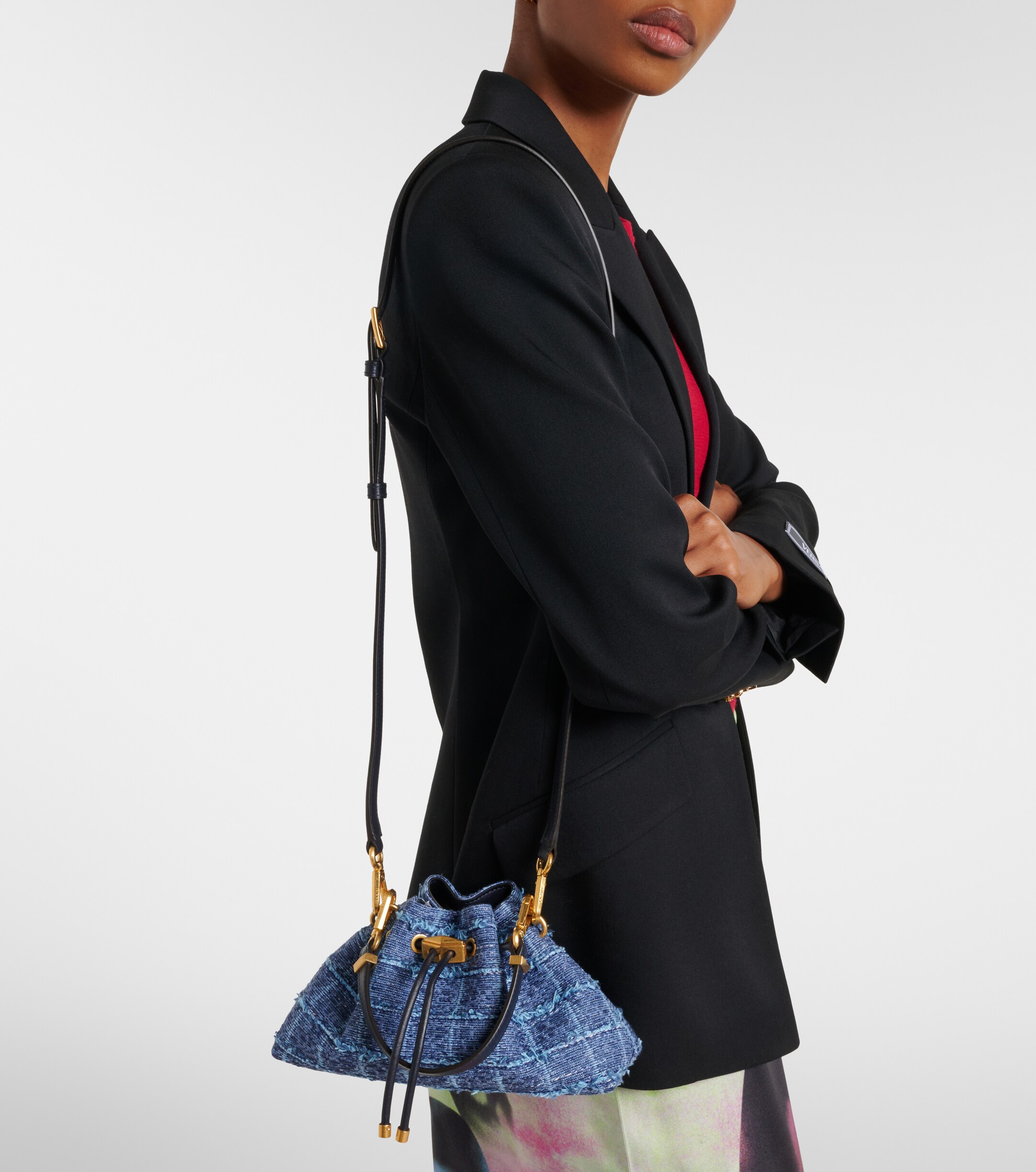 JIMMY CHOO Cinch Small bucket bag