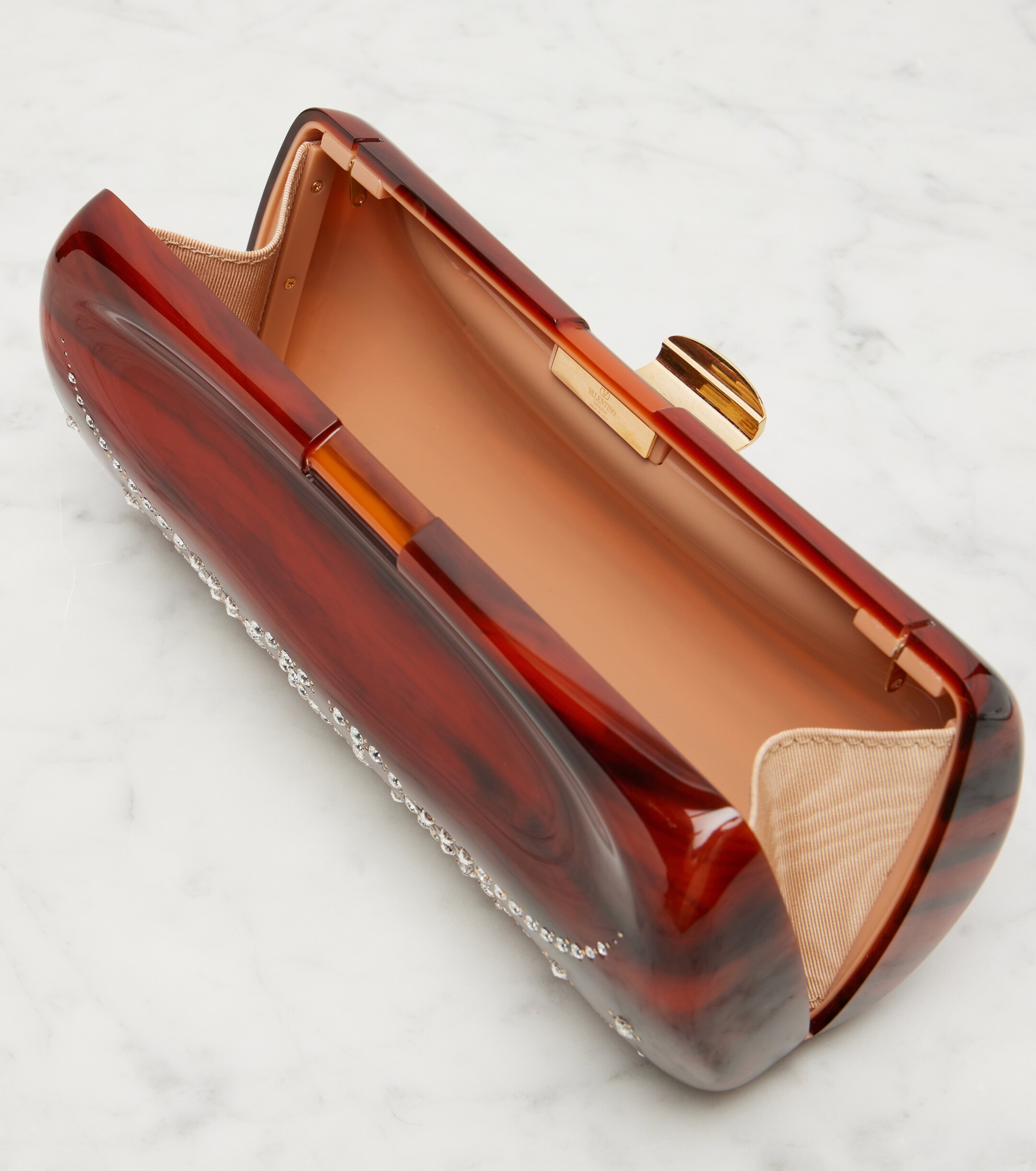 Valentino Garavani Pince VLogo embellished clutch thumbnail