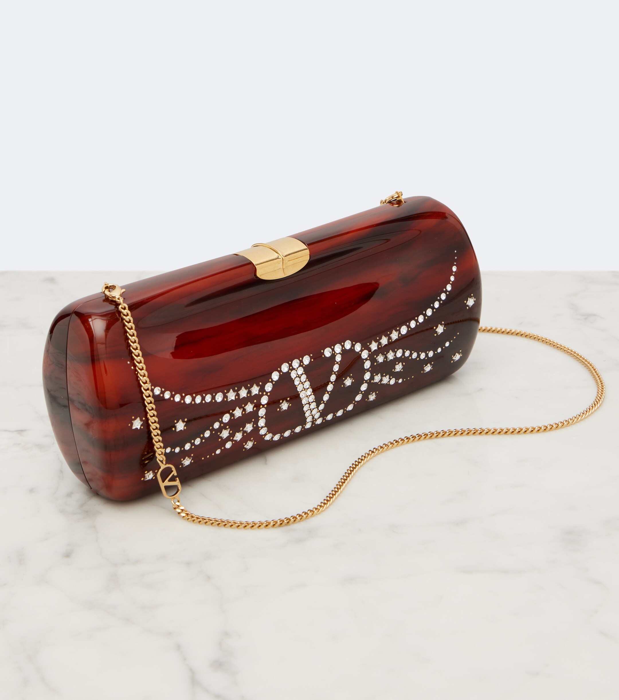 Valentino Garavani Pince VLogo embellished clutch thumbnail