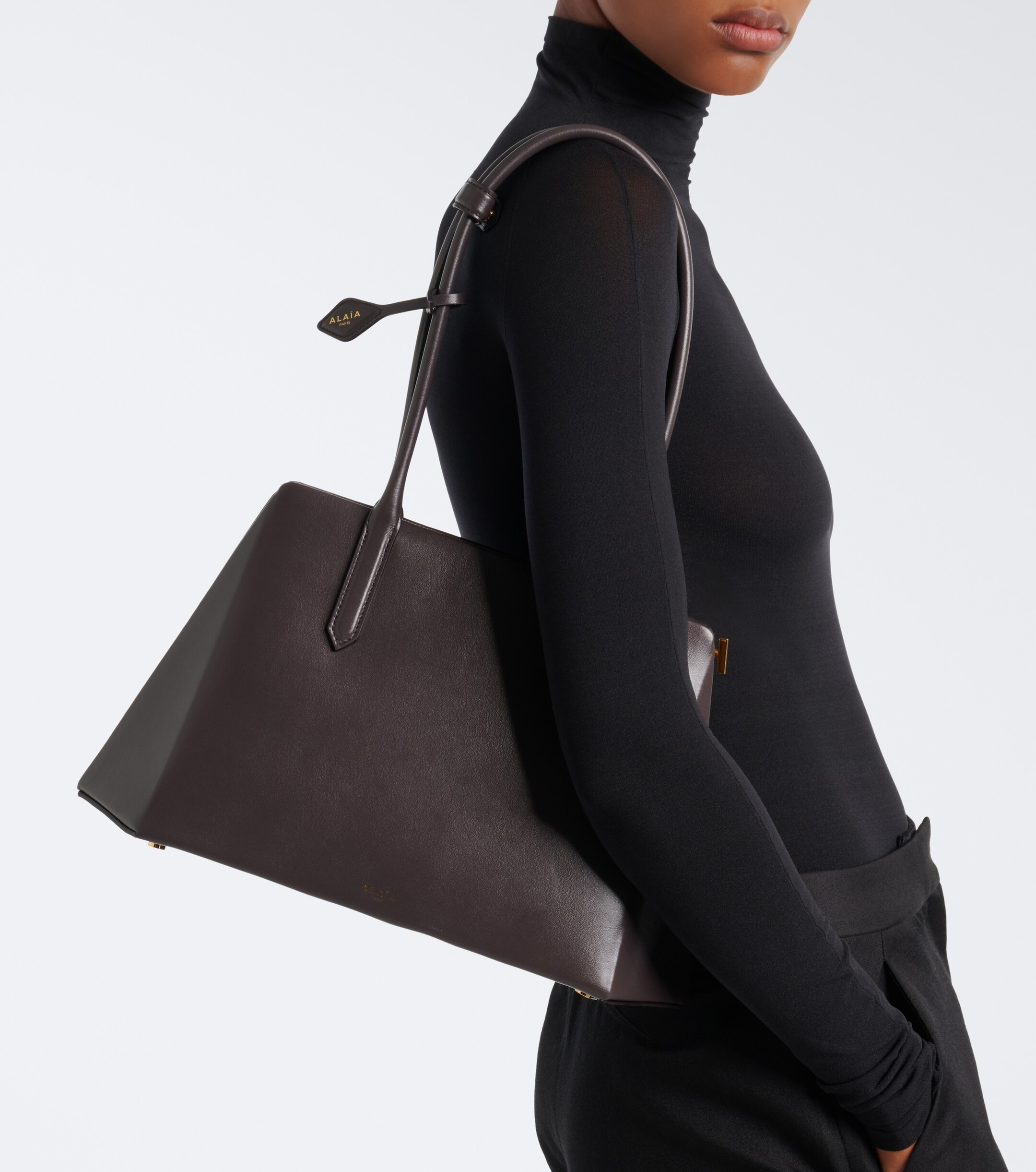 Alaïa Prisme leather shoulder bag