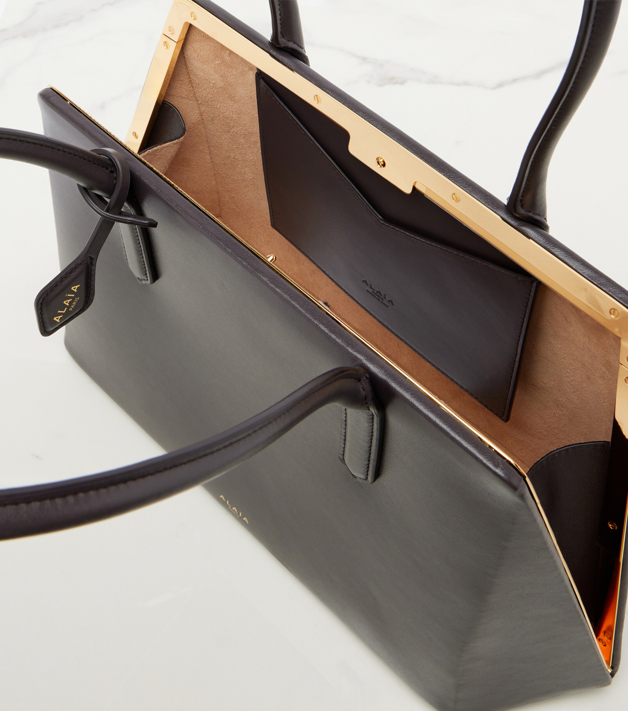 Alaïa Prisme leather shoulder bag