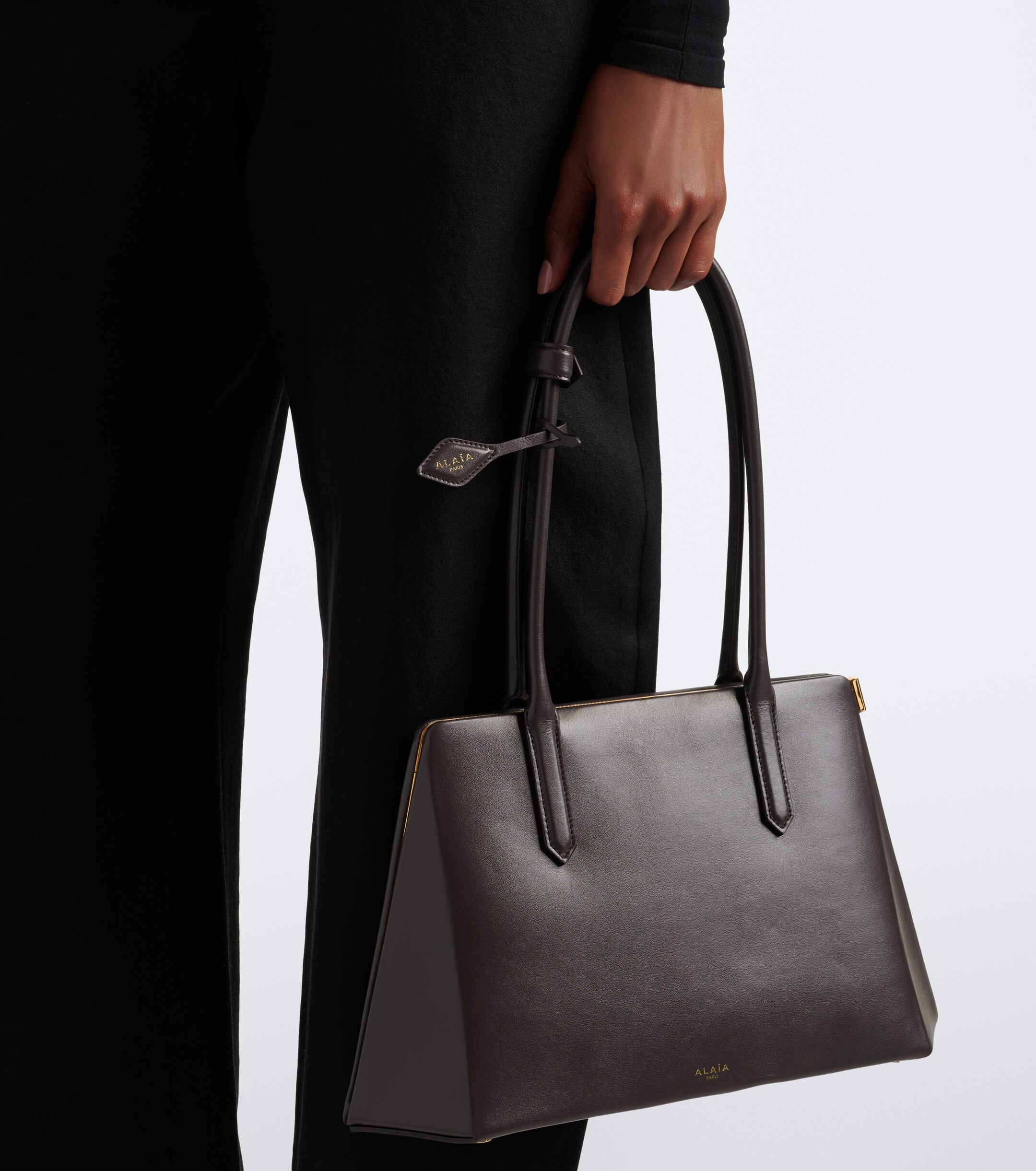 Alaïa Prisme leather shoulder bag
