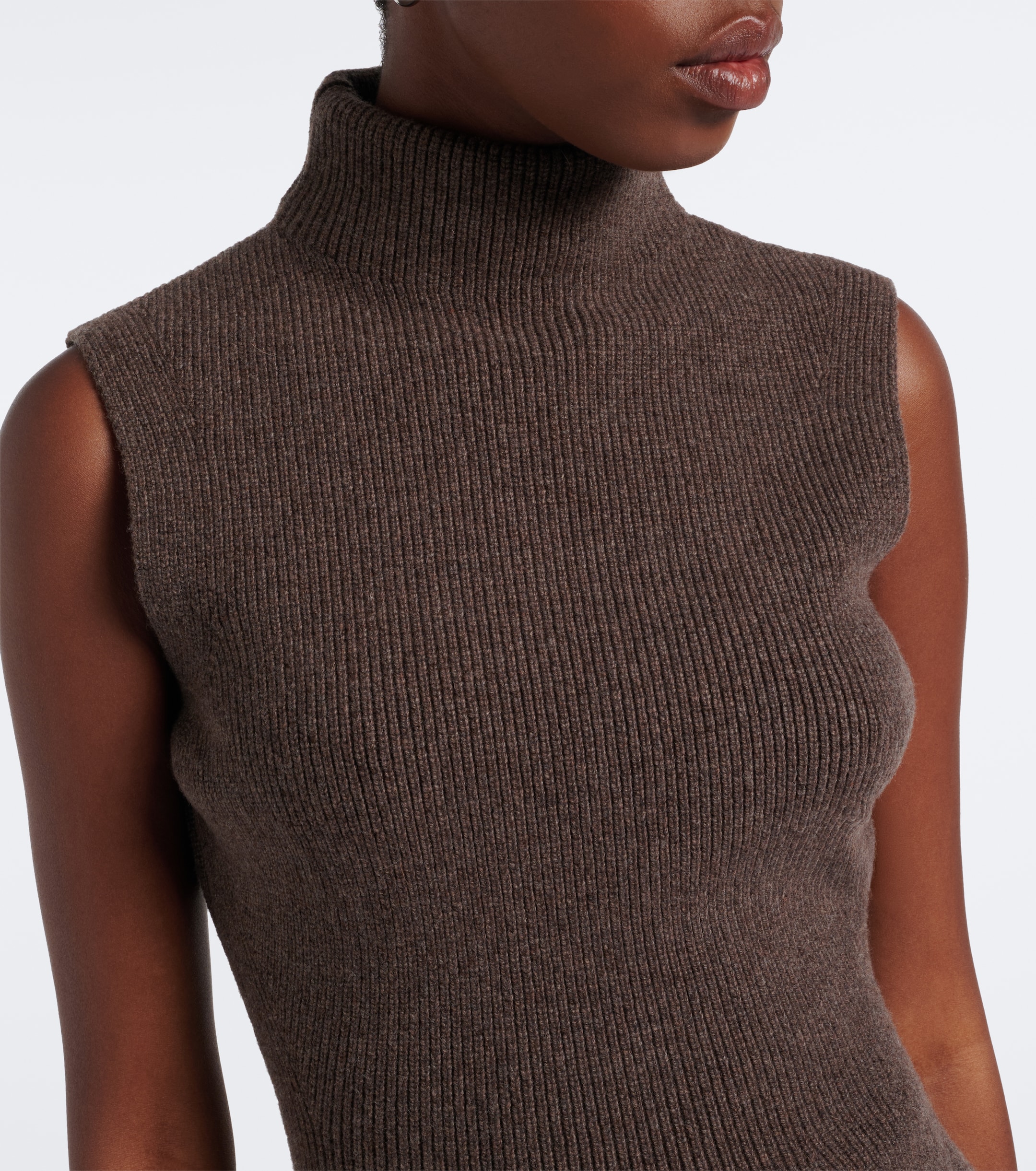 Róhe Róhe Ribbed wool and cashmere turtleneck top
